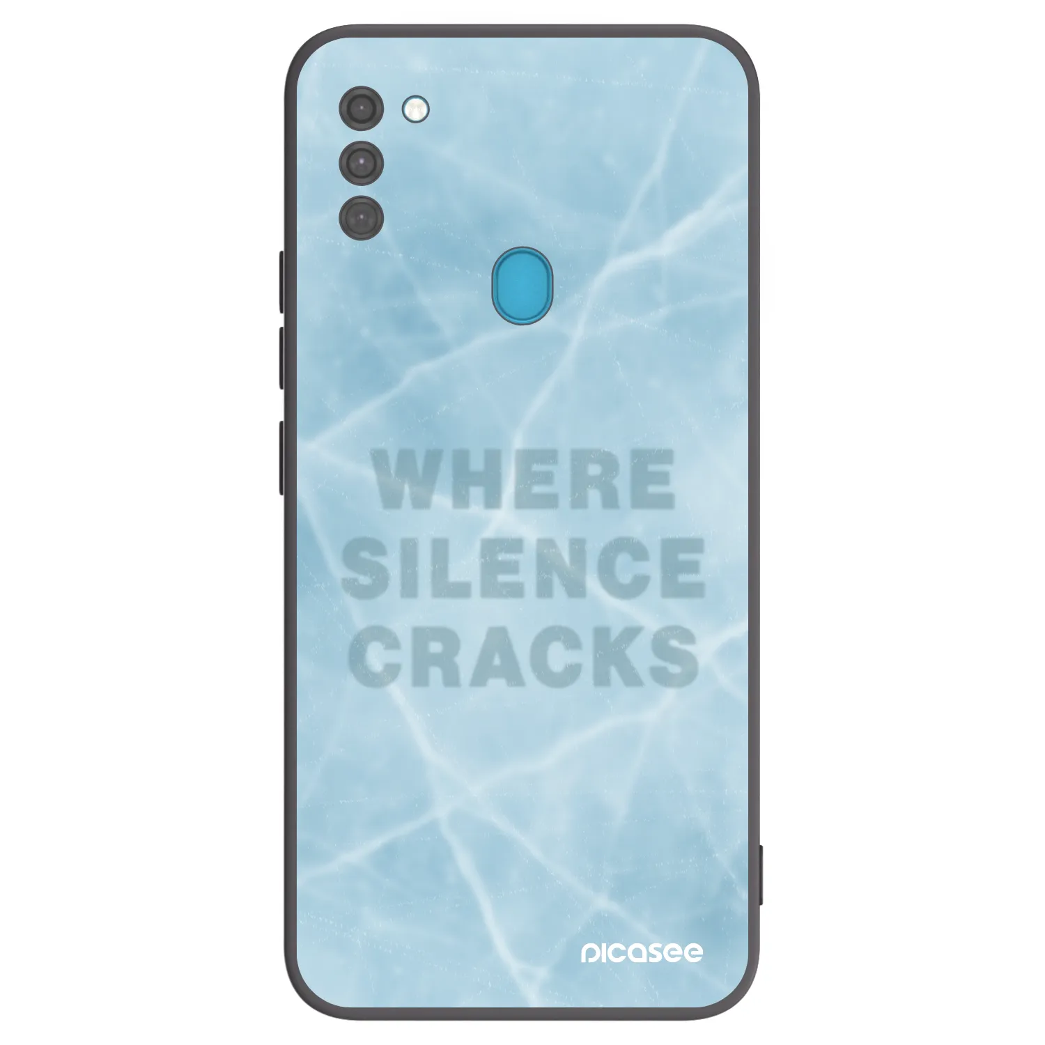 Picasee silikónový čierny obal pre Samsung Galaxy M11 - SILENCE