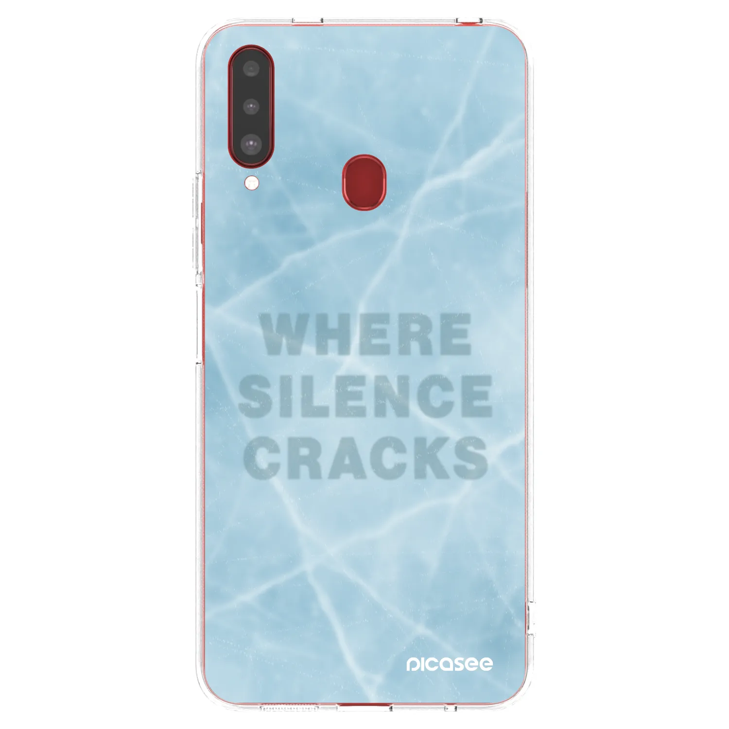 Picasee silikónový prehľadný obal pre Samsung Galaxy A20s - SILENCE