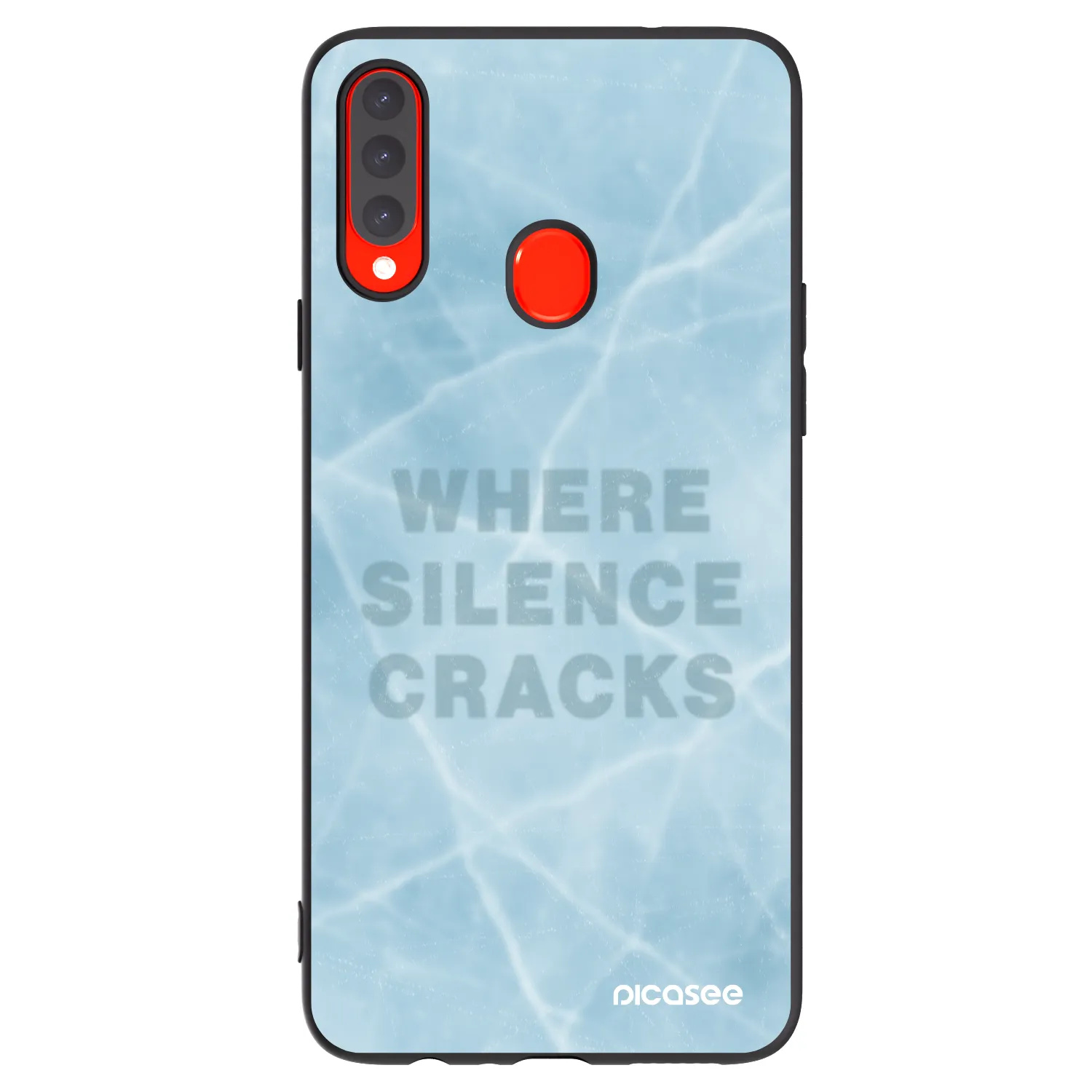 Picasee silikónový čierny obal pre Samsung Galaxy A20s - SILENCE
