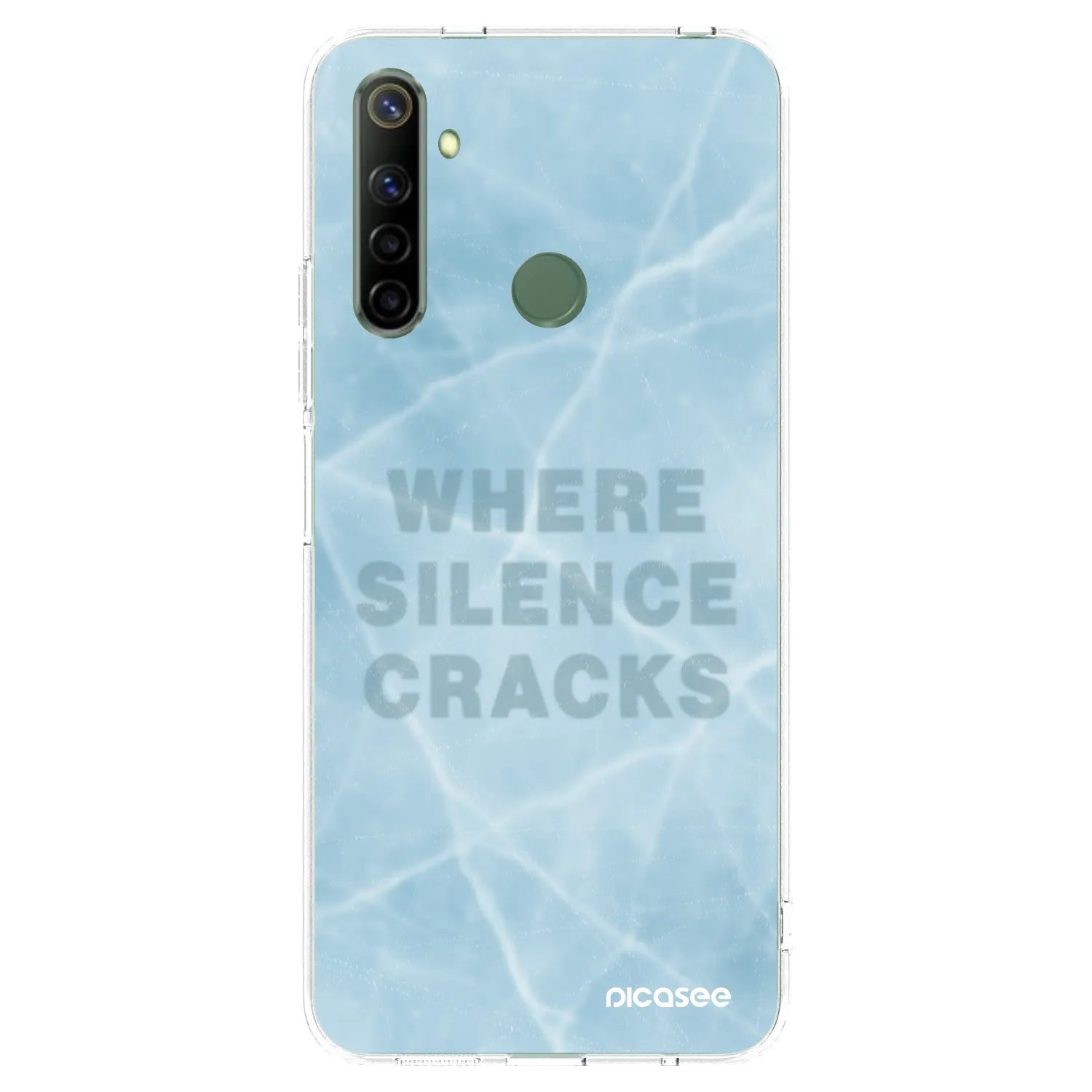 Picasee silikónový prehľadný obal pre Realme 6i - SILENCE