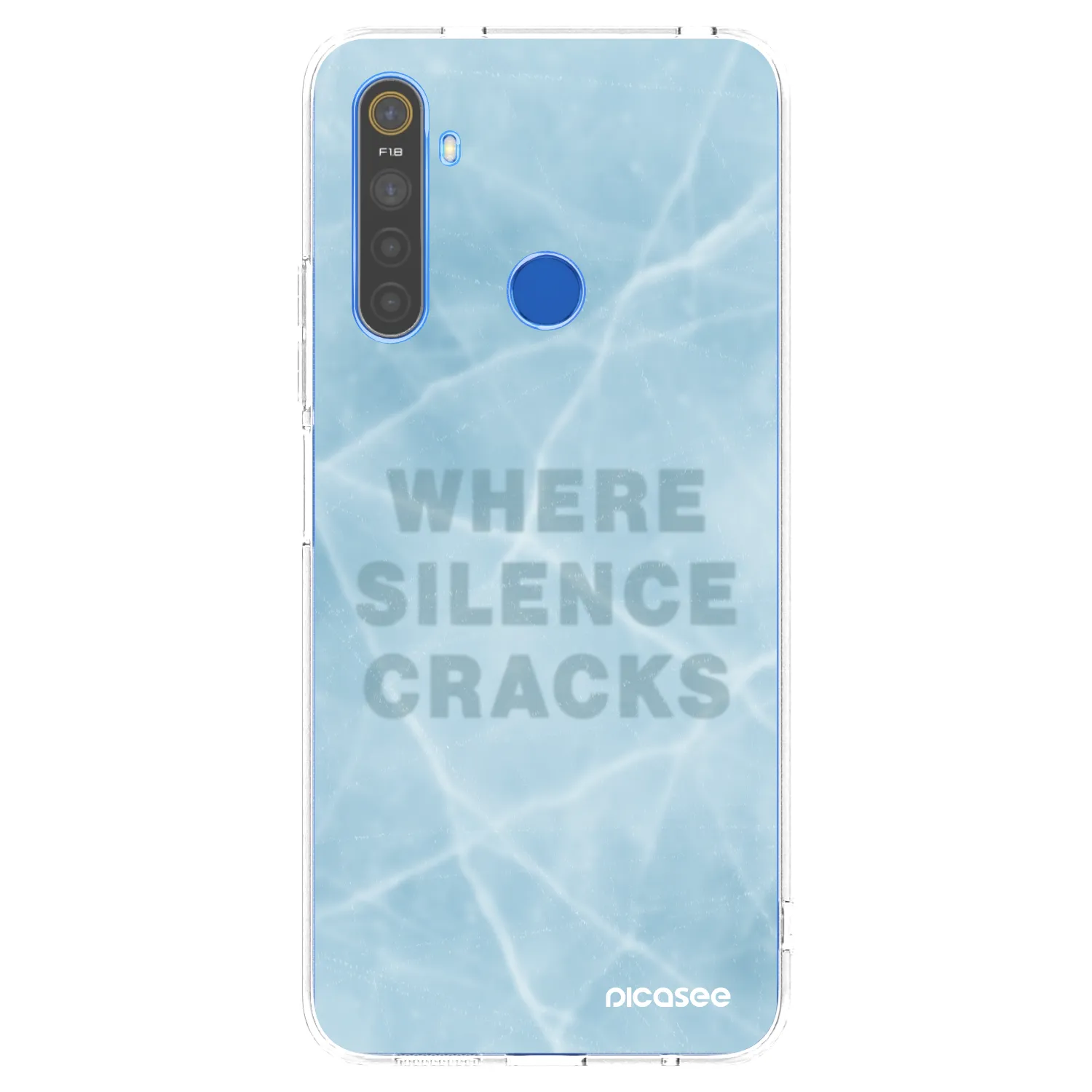 Picasee silikónový prehľadný obal pre Realme 5 - SILENCE