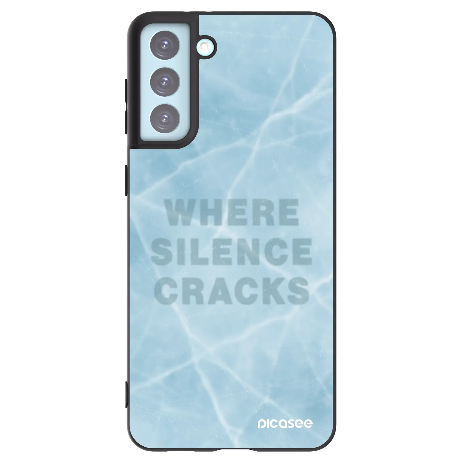 Picasee silikónový čierny obal pre Samsung Galaxy S21+ 5G G996F - SILENCE