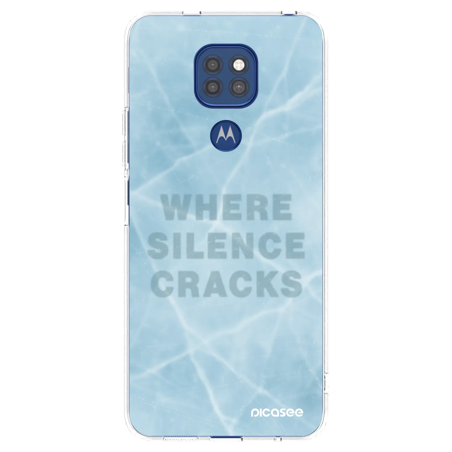 Silikónový prehľadný obal pre Motorola Moto G9 Play - SILENCE
