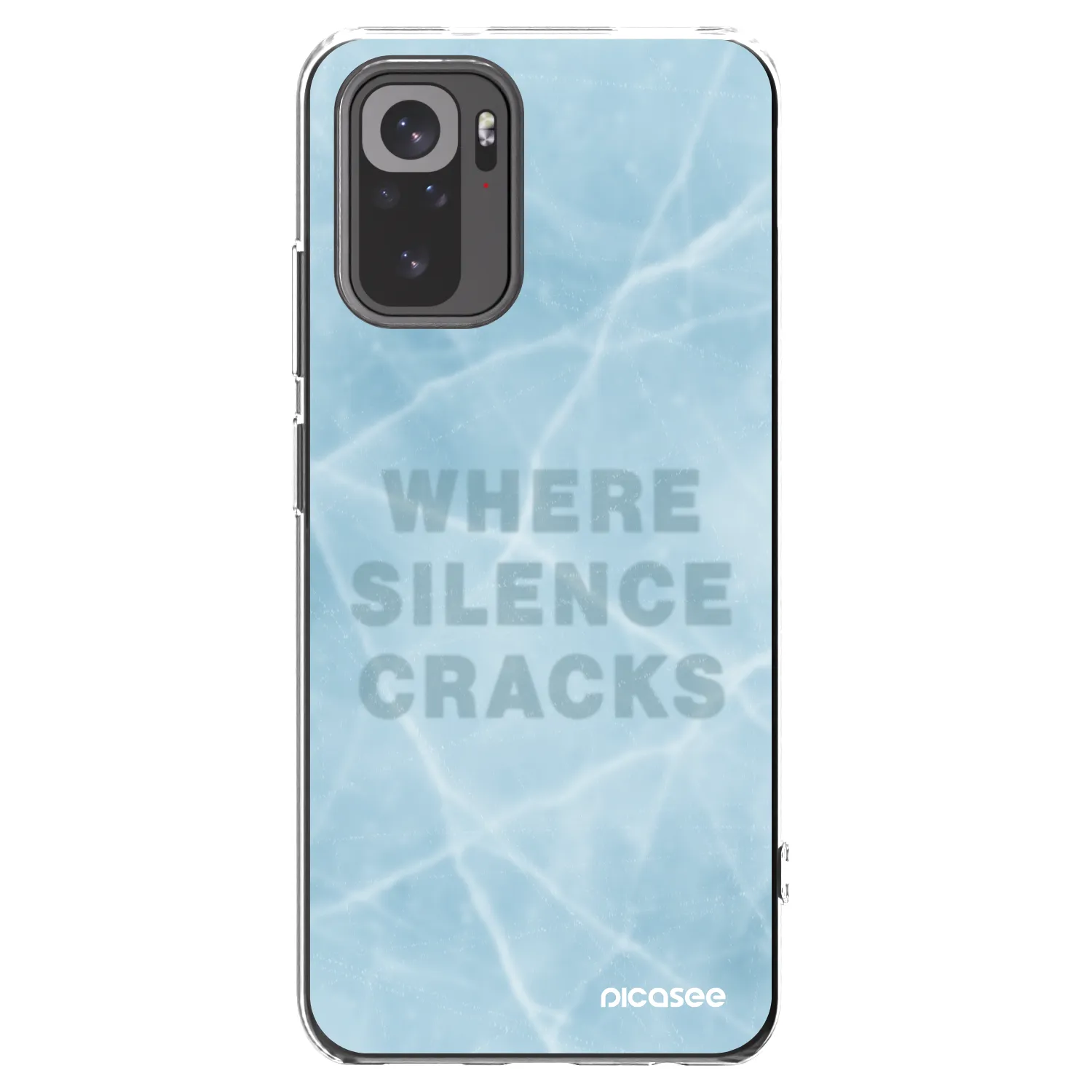 Picasee silikónový prehľadný obal pre Xiaomi Redmi Note 10 - SILENCE