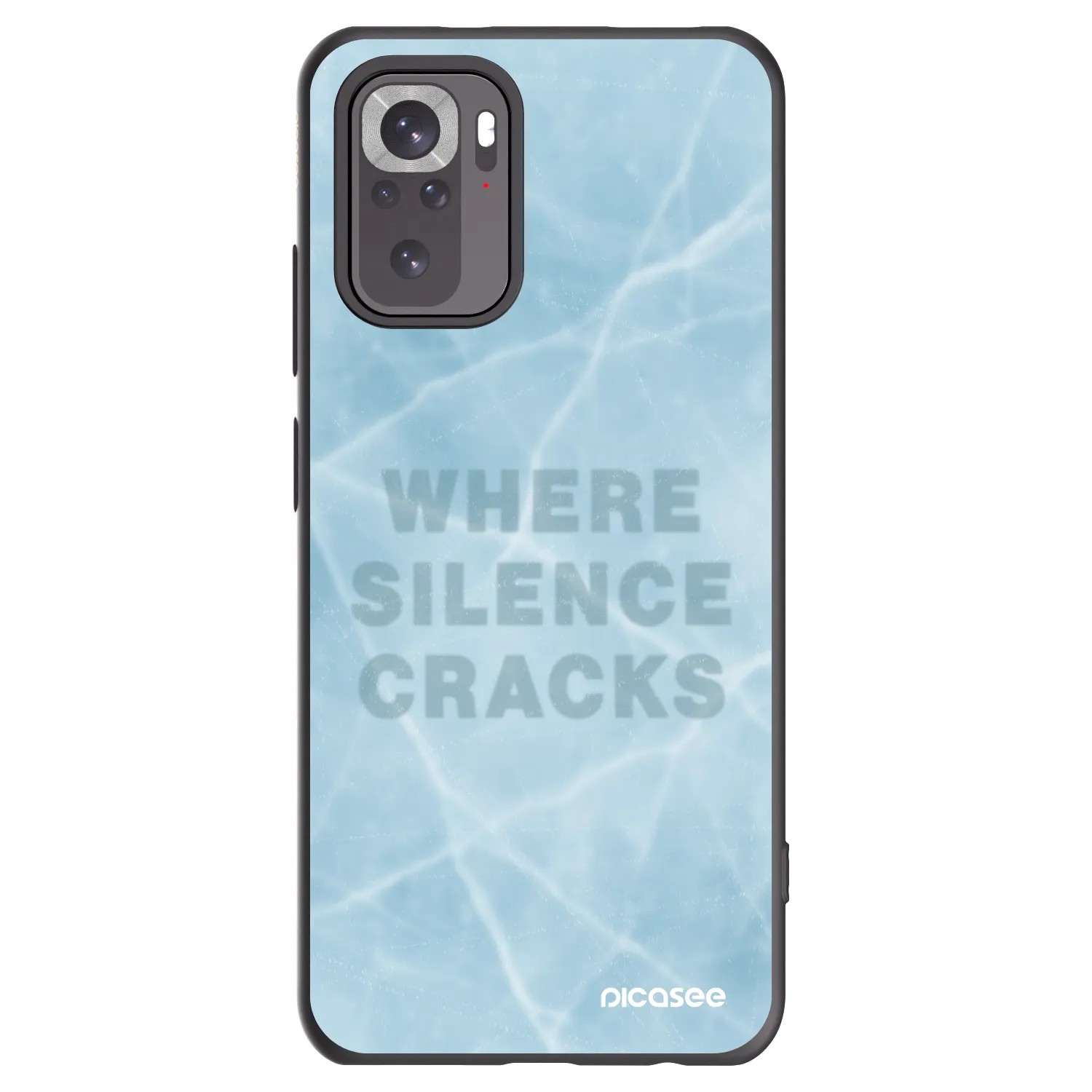 Picasee silikónový čierny obal pre Xiaomi Redmi Note 10 - SILENCE