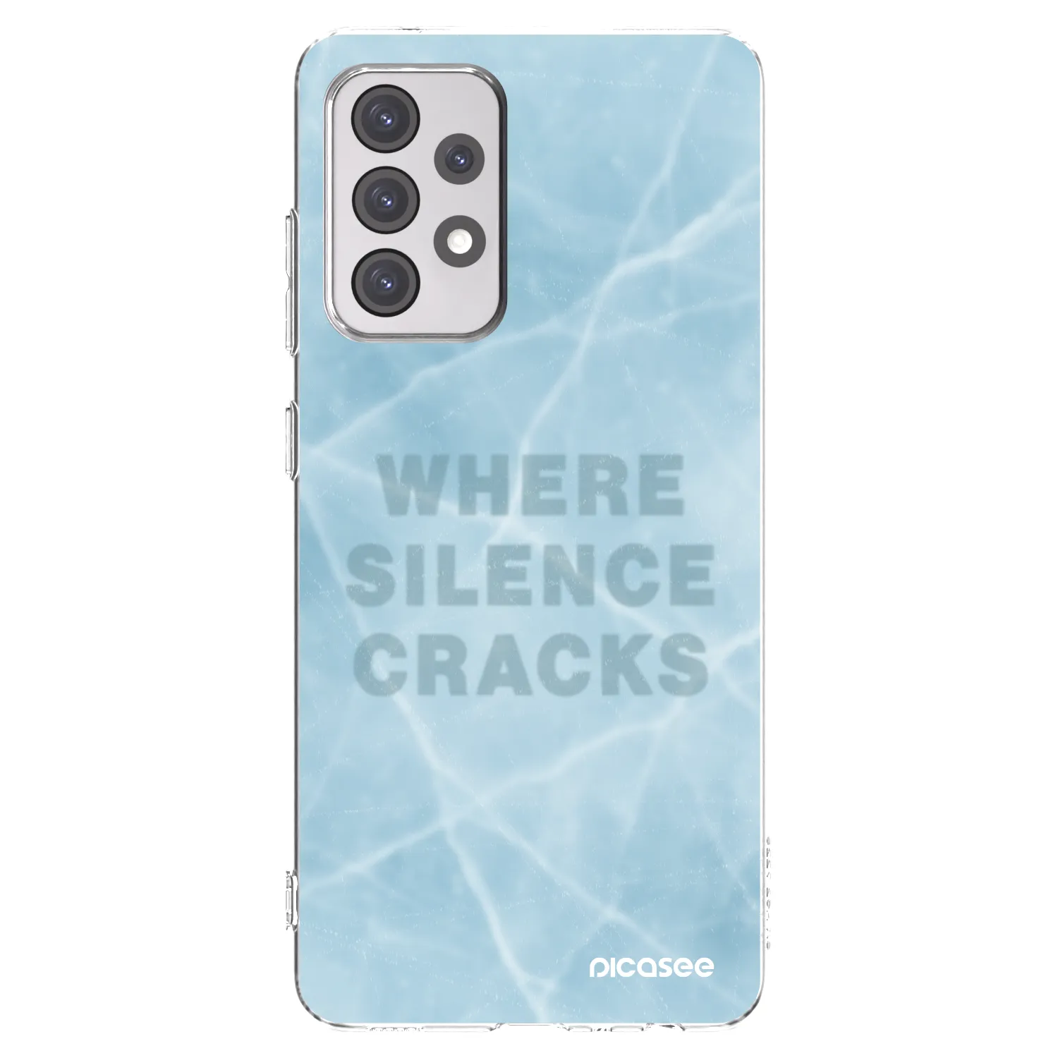 Picasee silikónový prehľadný obal pre Samsung Galaxy A52 5G A525F - SILENCE