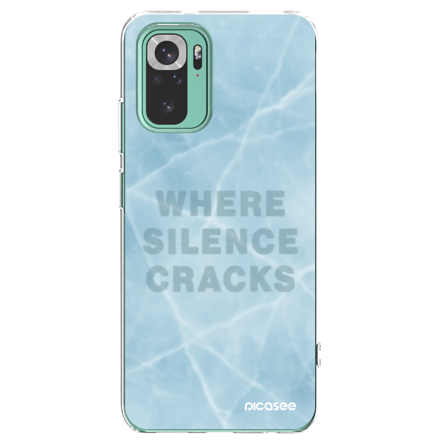 Picasee silikónový prehľadný obal pre Xiaomi Redmi Note 10 Pro - SILENCE