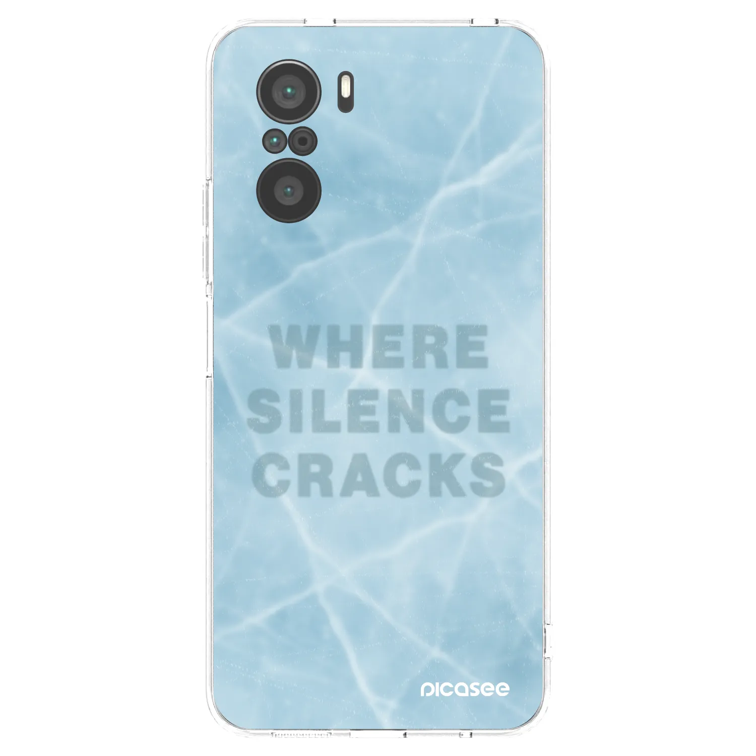 Picasee silikónový prehľadný obal pre Xiaomi Poco F3 - SILENCE