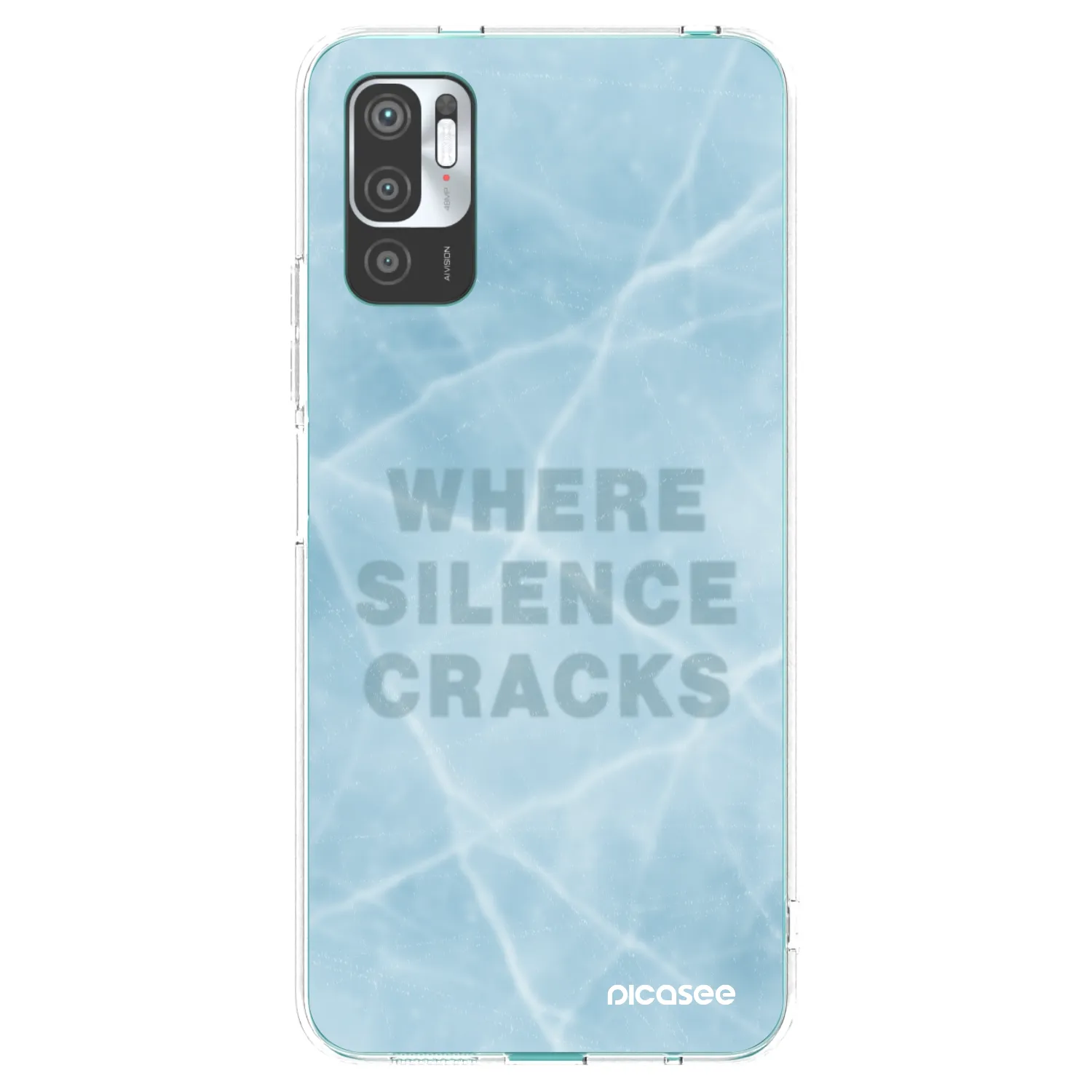 Picasee silikónový prehľadný obal pre Xiaomi Redmi Note 10 5G - SILENCE