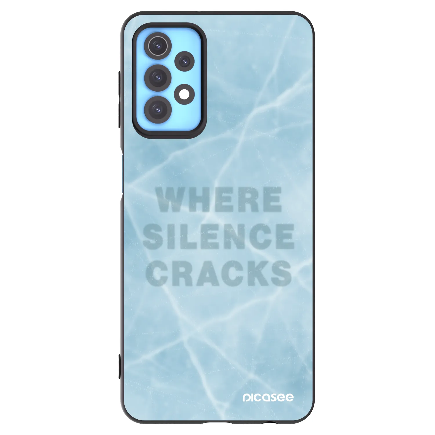 Picasee silikónový čierny obal pre Samsung Galaxy A32 4G SM-A325F - SILENCE