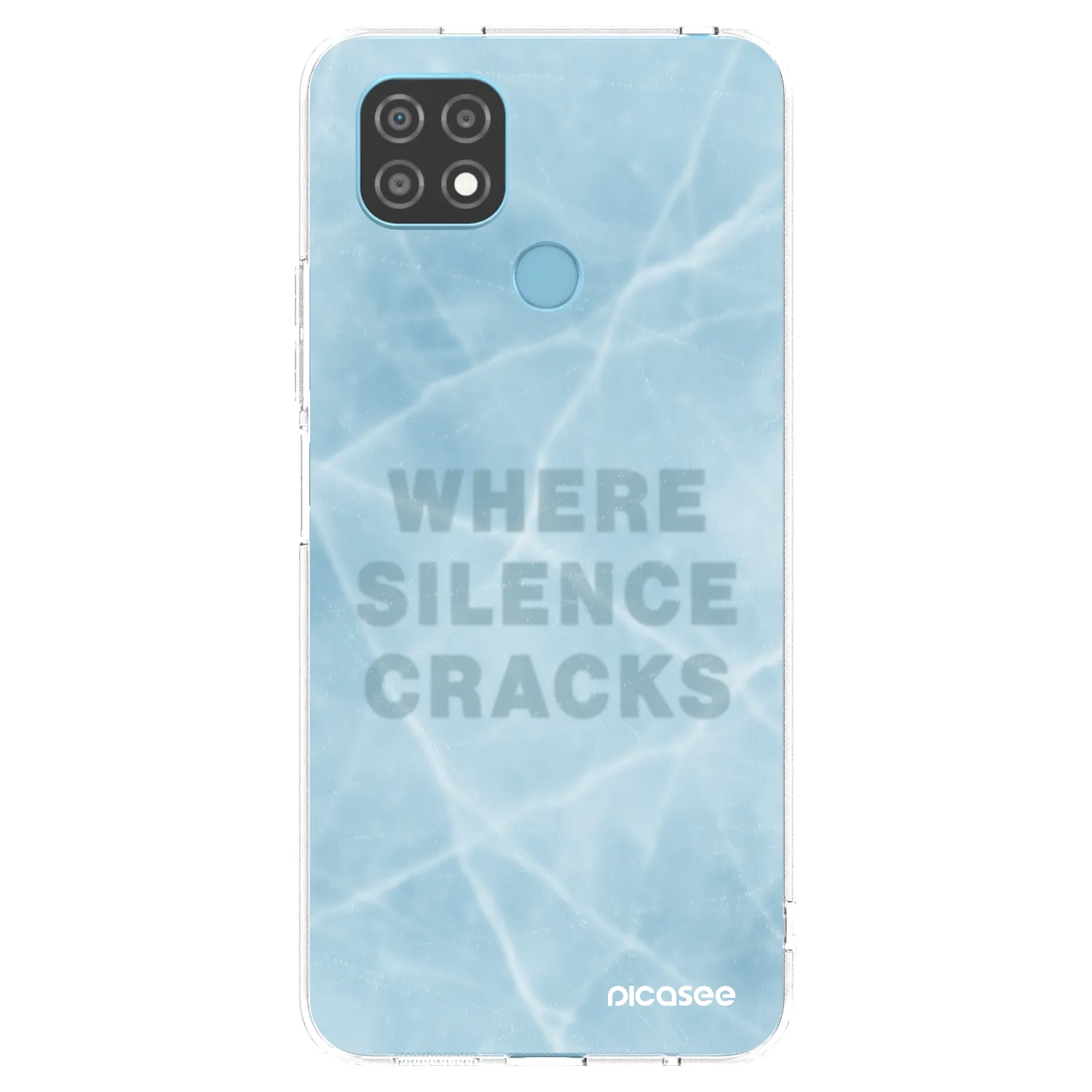 Picasee silikónový prehľadný obal pre Realme C21 - SILENCE