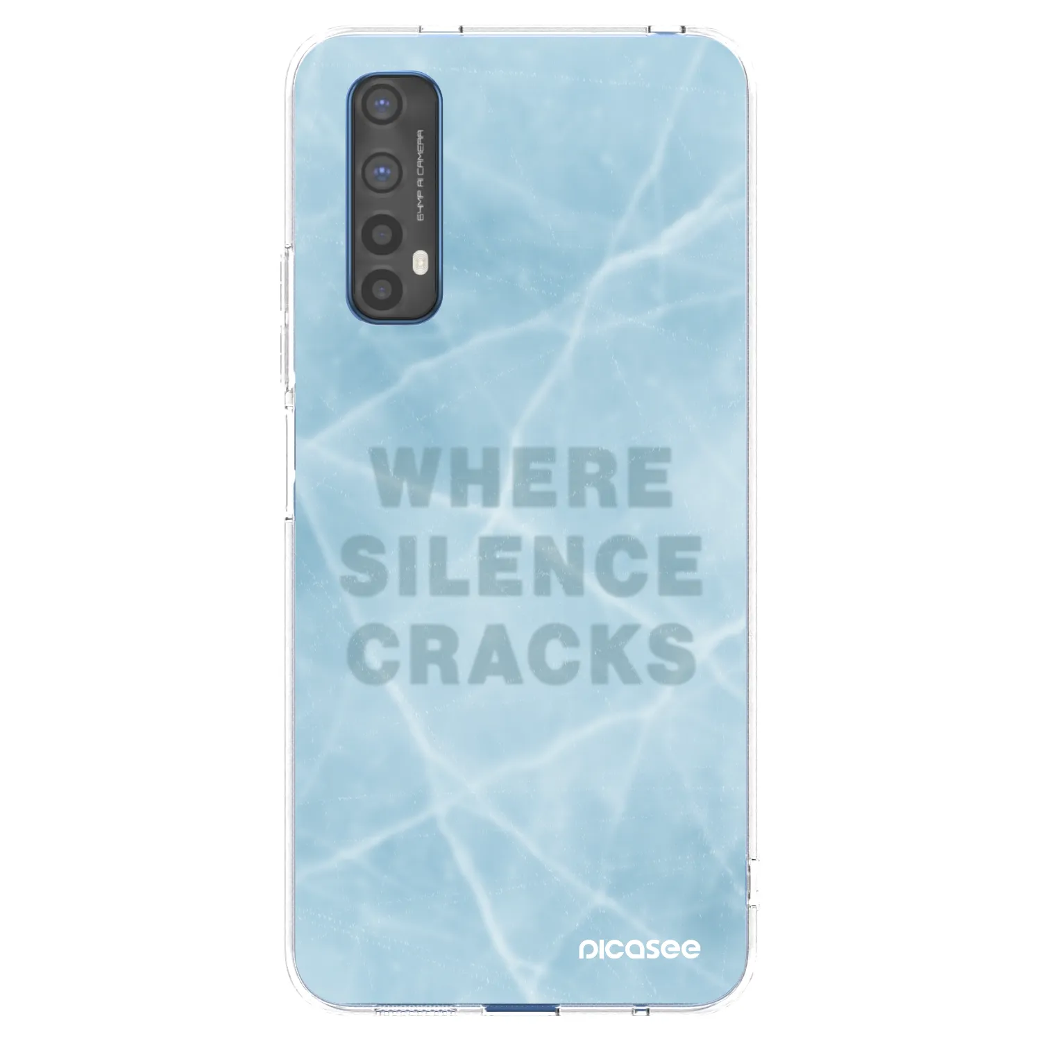 Picasee silikónový prehľadný obal pre Realme 7 - SILENCE