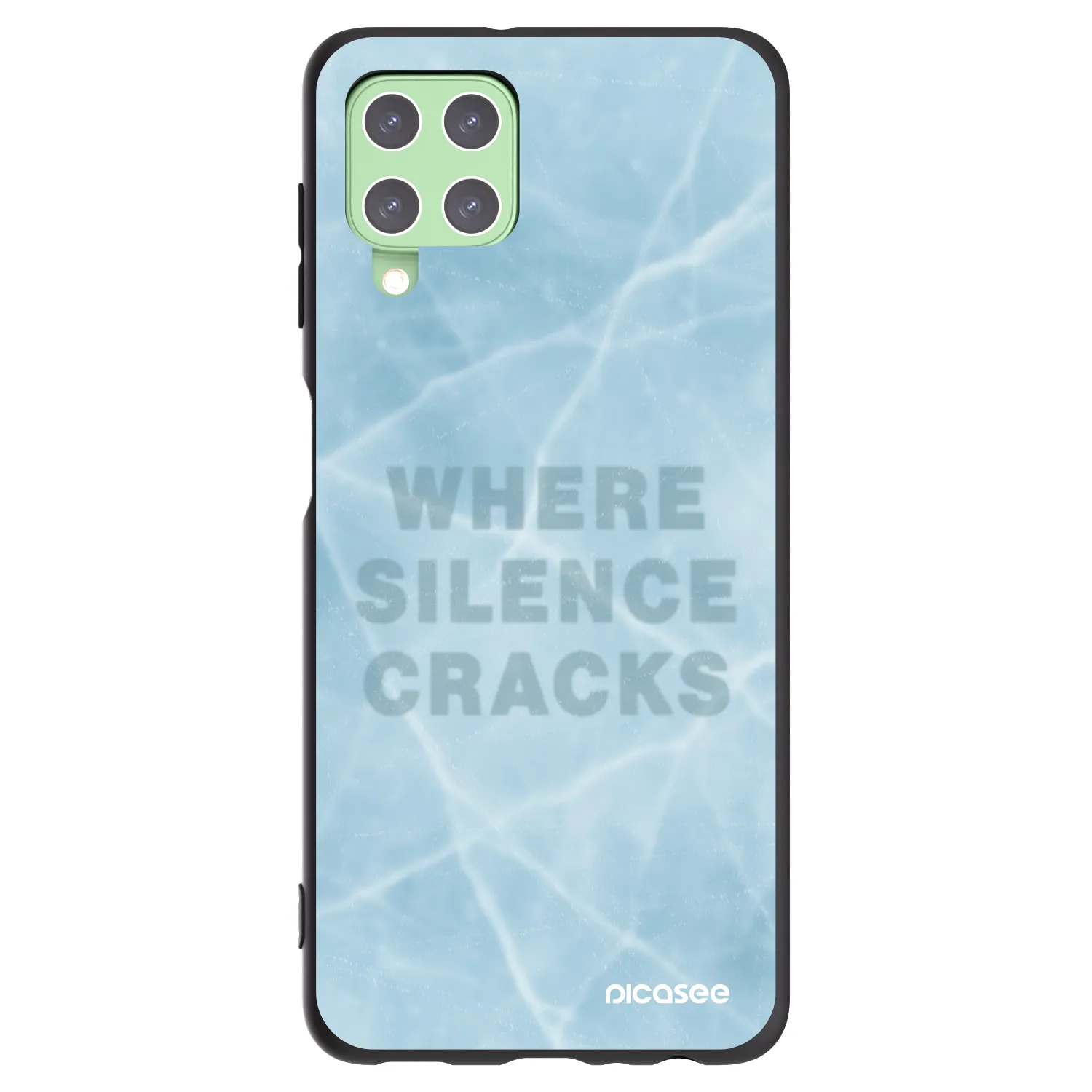 Picasee silikónový čierny obal pre Samsung Galaxy A22 A225F 4G - SILENCE