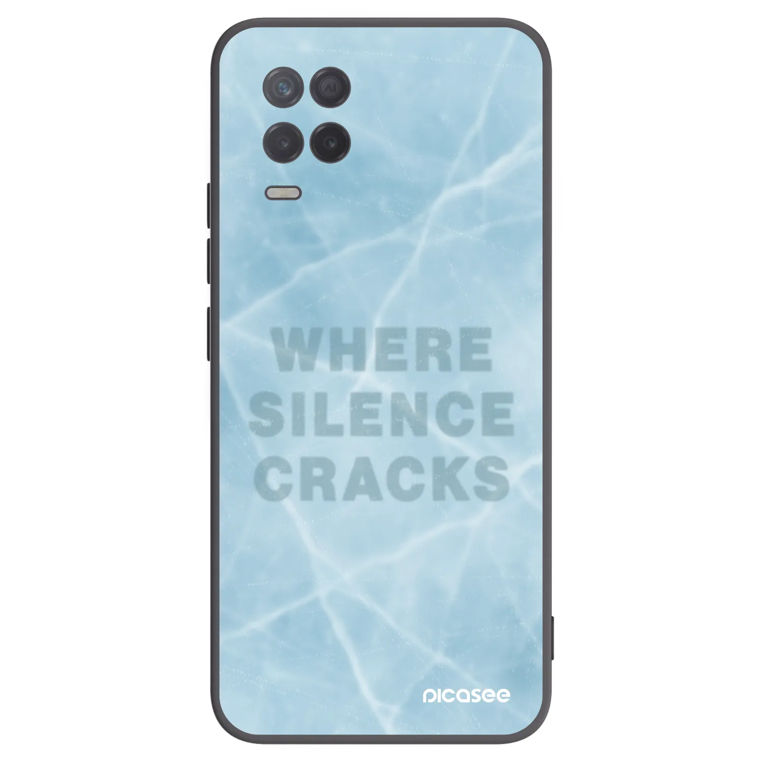 Picasee silikónový čierny obal pre Realme 8 5G - SILENCE