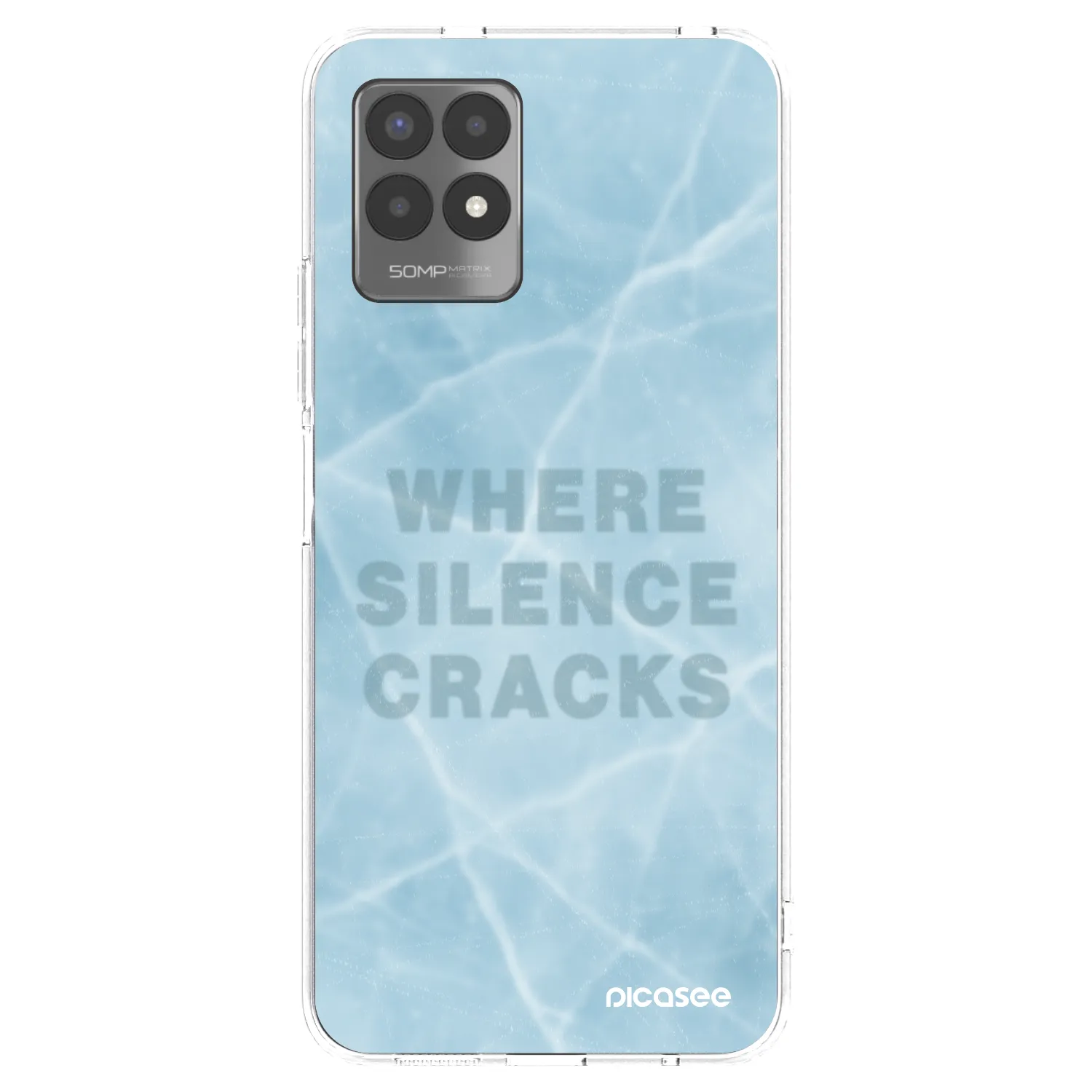 Picasee silikónový prehľadný obal pre Realme 8i - SILENCE