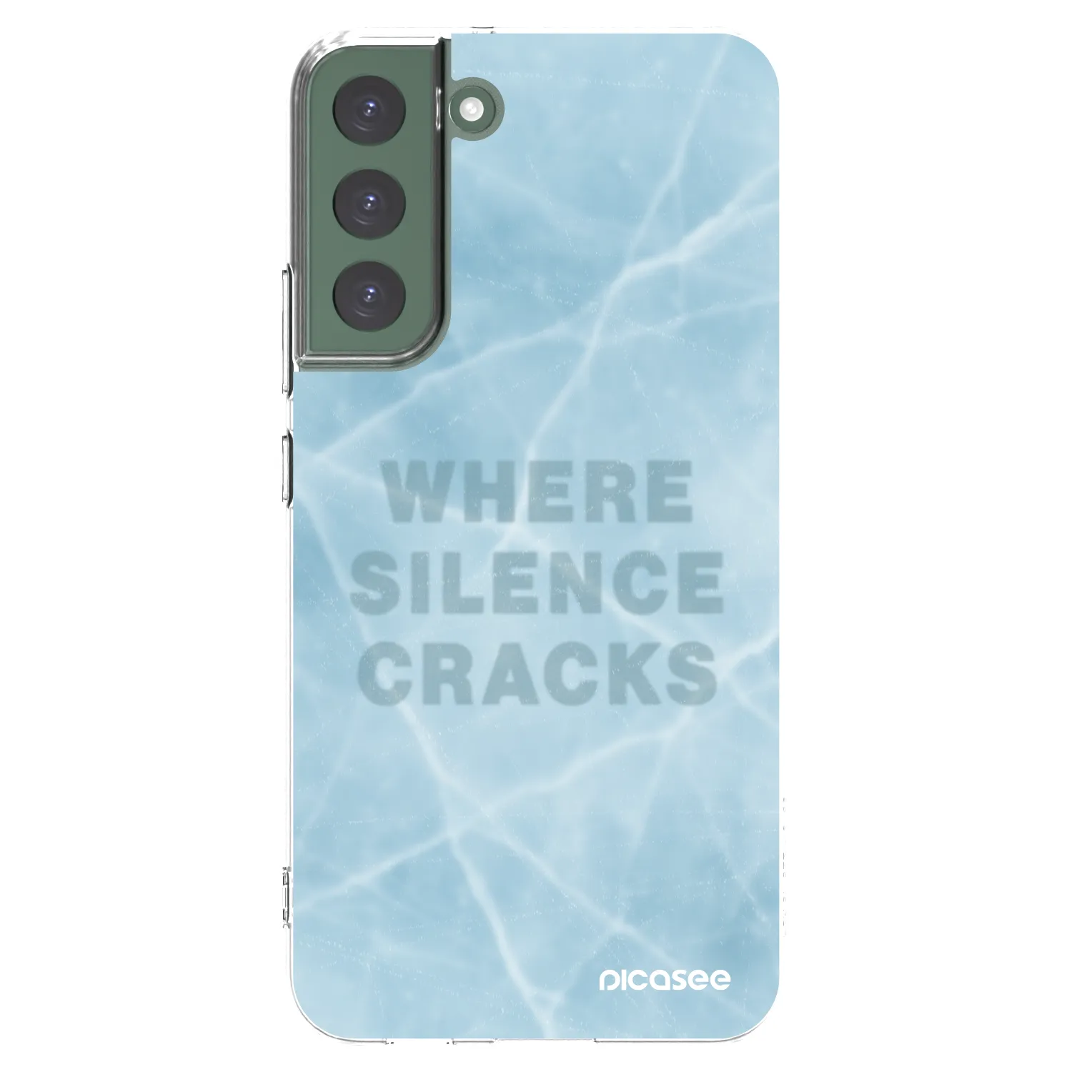 Picasee silikónový prehľadný obal pre Samsung Galaxy S22+ 5G - SILENCE