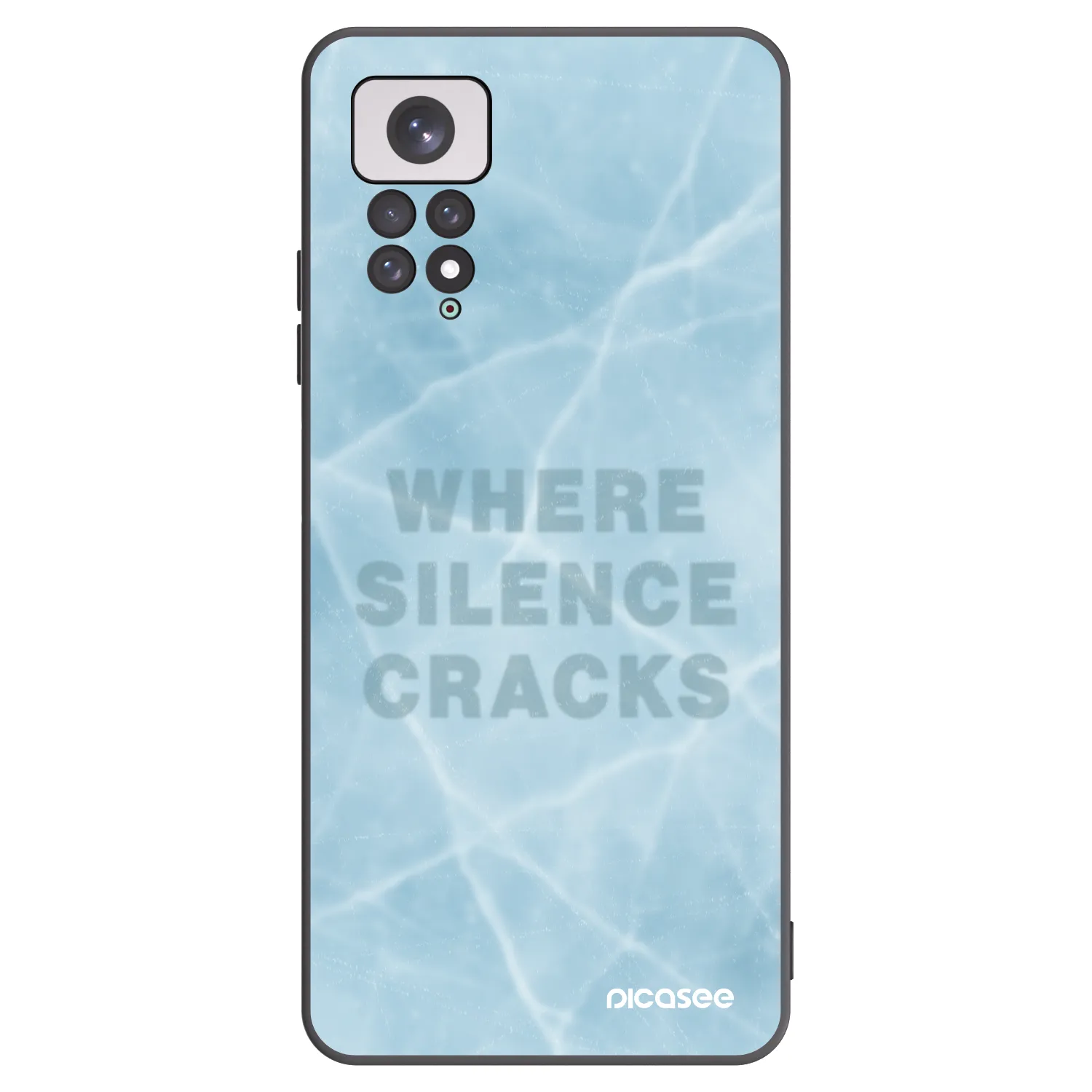 Picasee silikónový čierny obal pre Xiaomi Redmi Note 11 - SILENCE