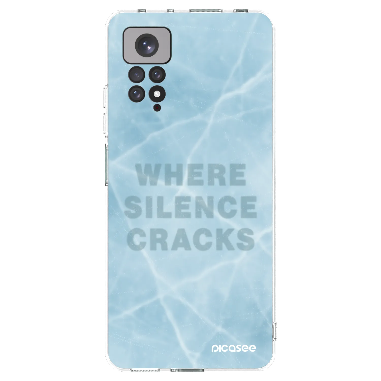 Picasee silikónový prehľadný obal pre Xiaomi Redmi Note 11S 4G - SILENCE