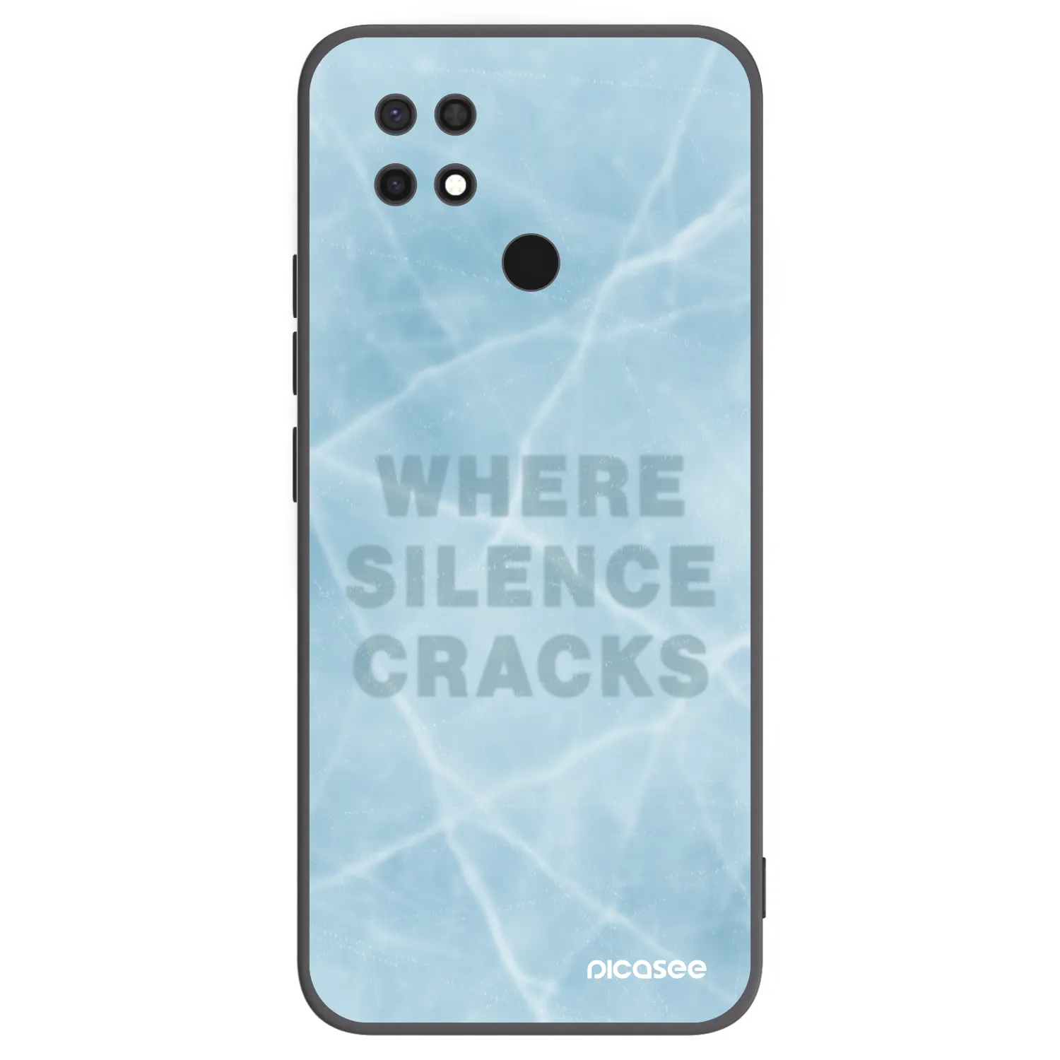 Picasee silikónový čierny obal pre Xiaomi Redmi 10C - SILENCE