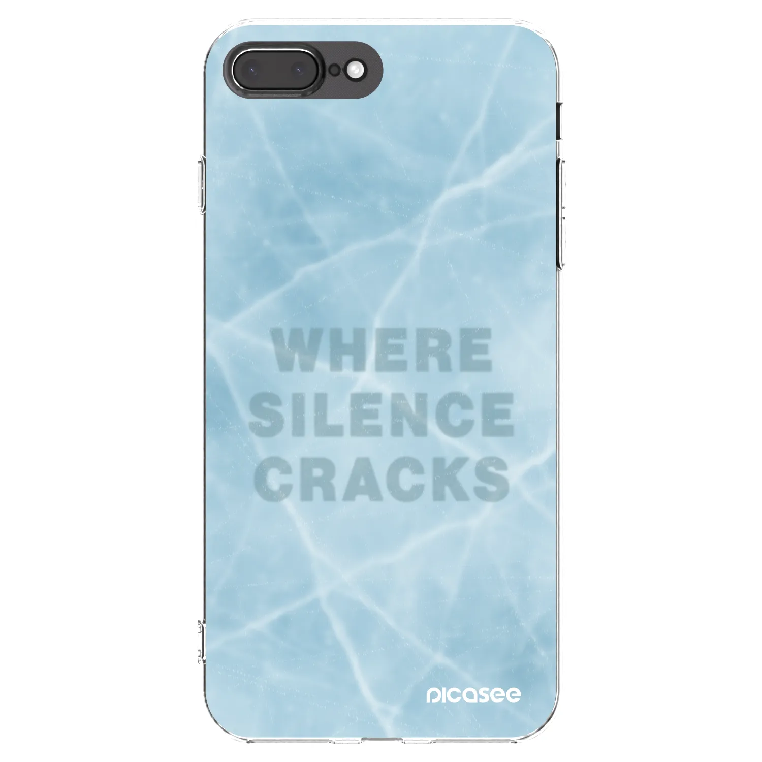 Picasee silikónový prehľadný obal pre Apple iPhone 8 Plus - SILENCE