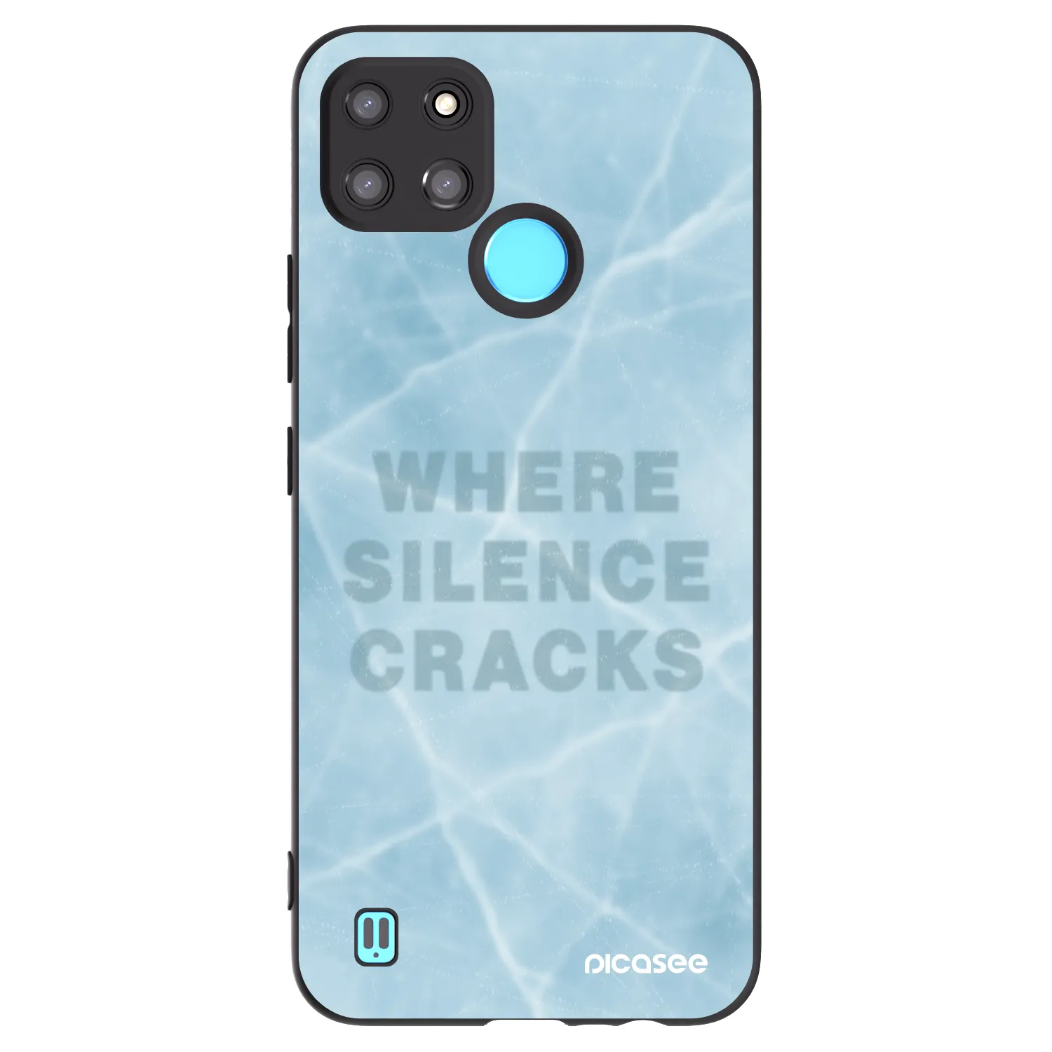 Picasee silikónový čierny obal pre Realme C21Y - SILENCE