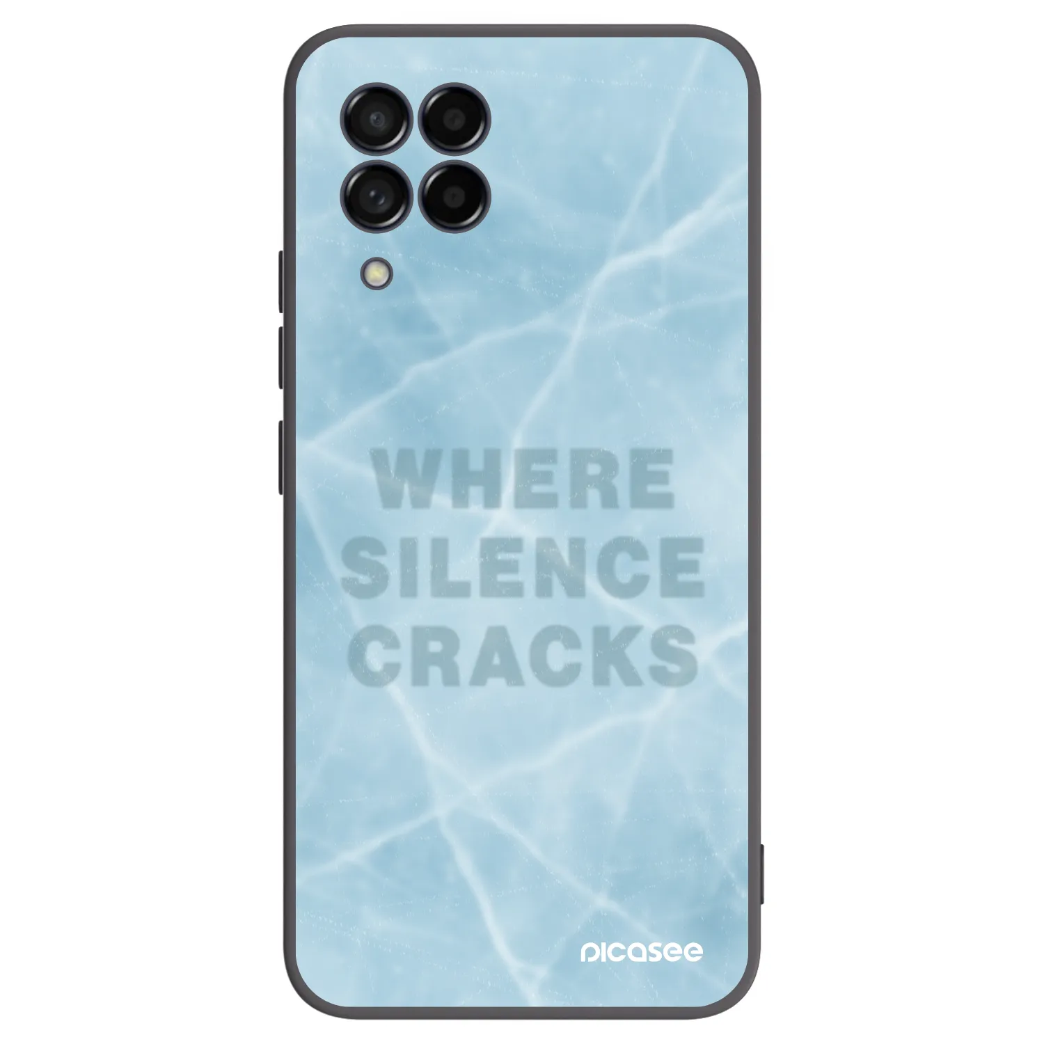 Picasee silikónový čierny obal pre Samsung Galaxy M53 5G - SILENCE