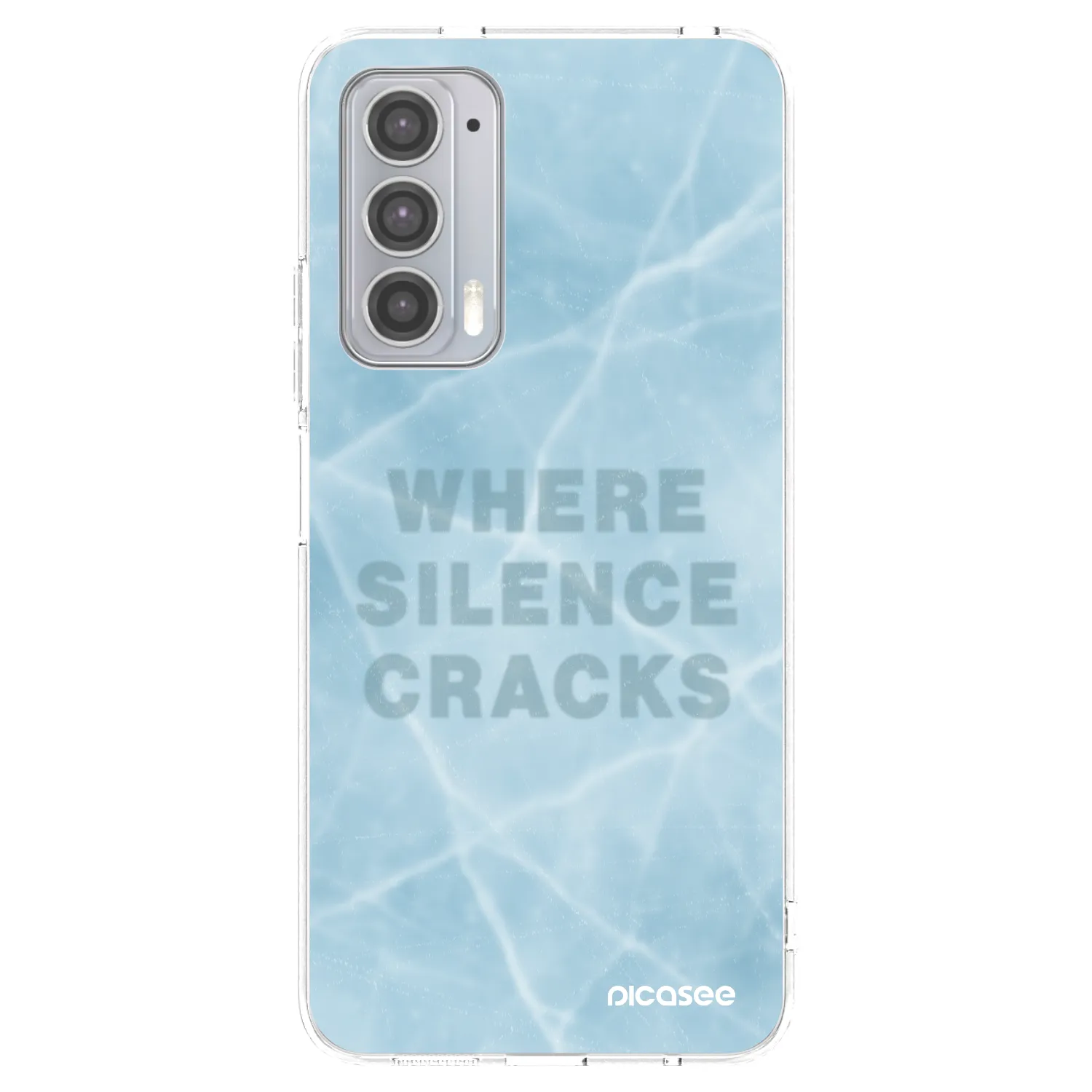 Picasee silikónový prehľadný obal pre Motorola Edge 20 - SILENCE