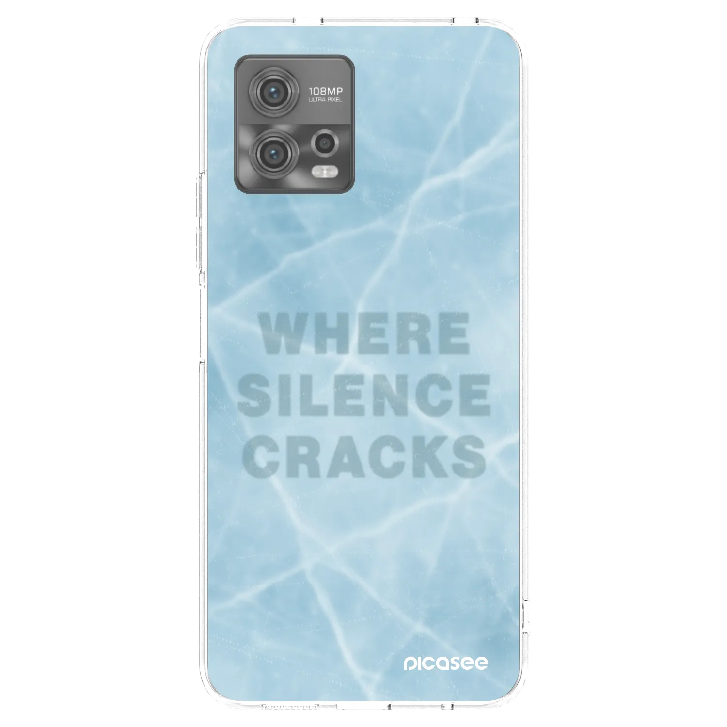 Picasee silikónový prehľadný obal pre Motorola Moto G72 - SILENCE