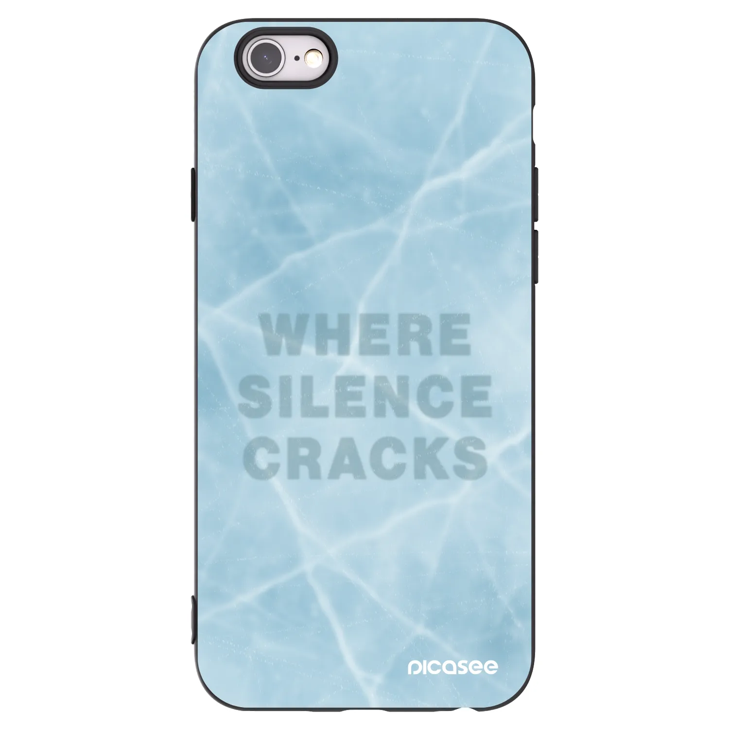Picasee silikónový čierny obal pre Apple iPhone 6/6S - SILENCE