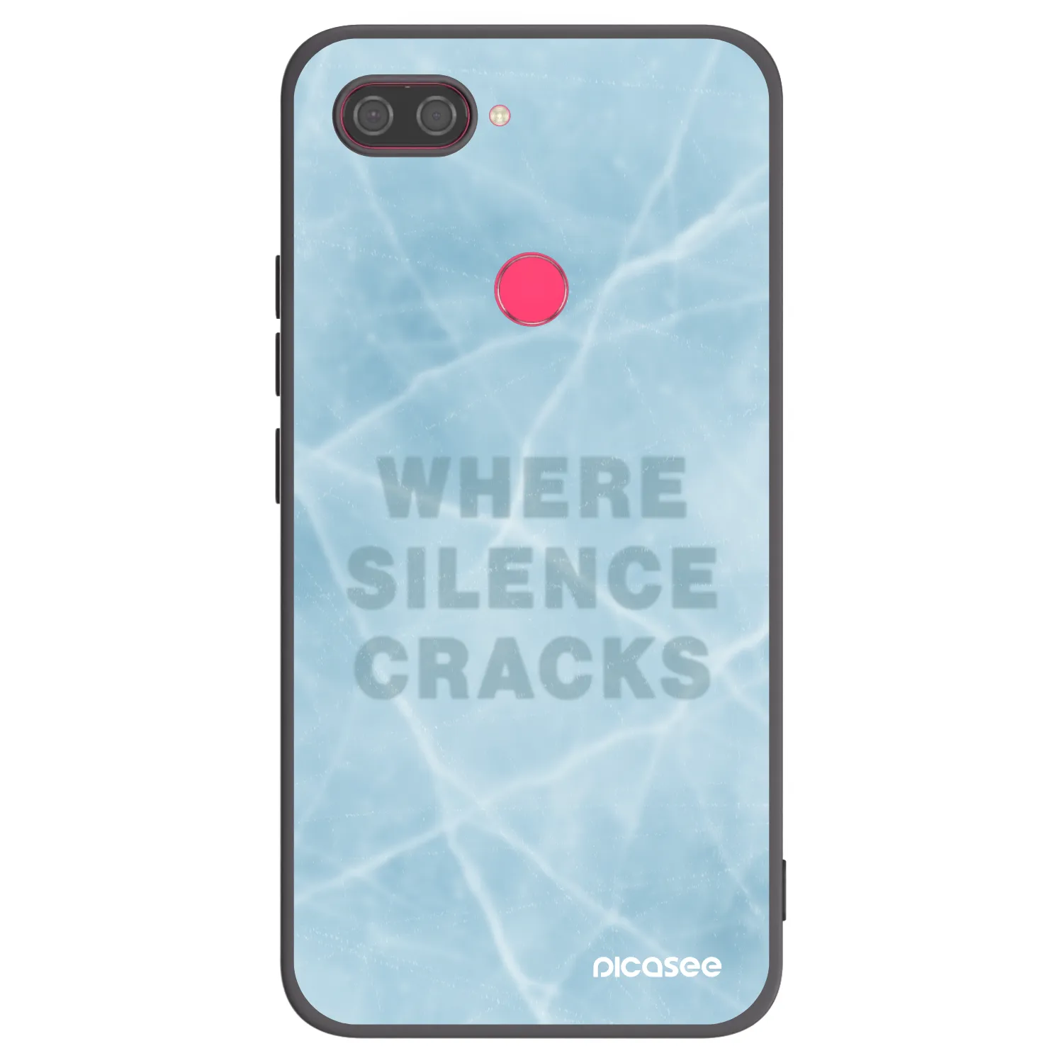 Picasee silikónový čierny obal pre Xiaomi Mi 8 Lite - SILENCE