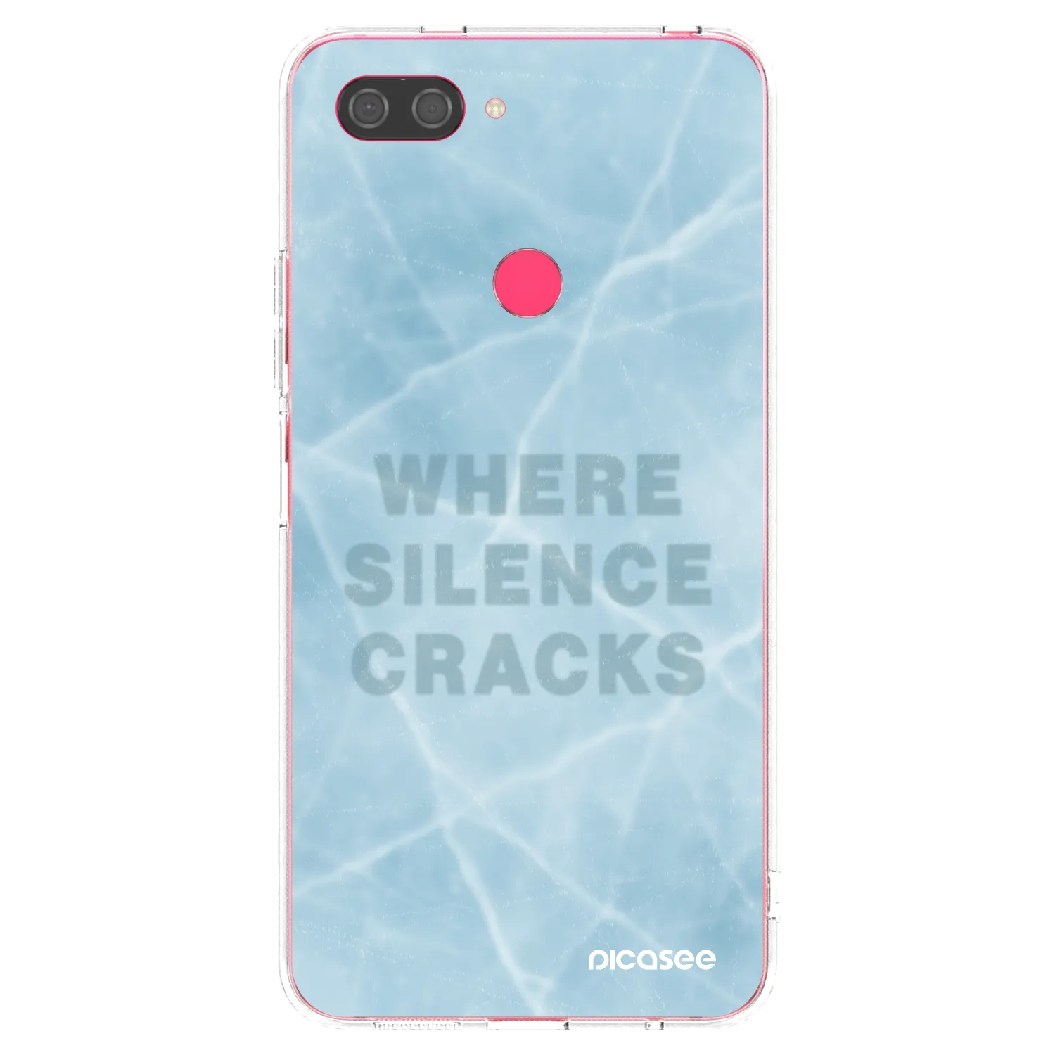 Picasee silikónový prehľadný obal pre Xiaomi Mi 8 Lite - SILENCE