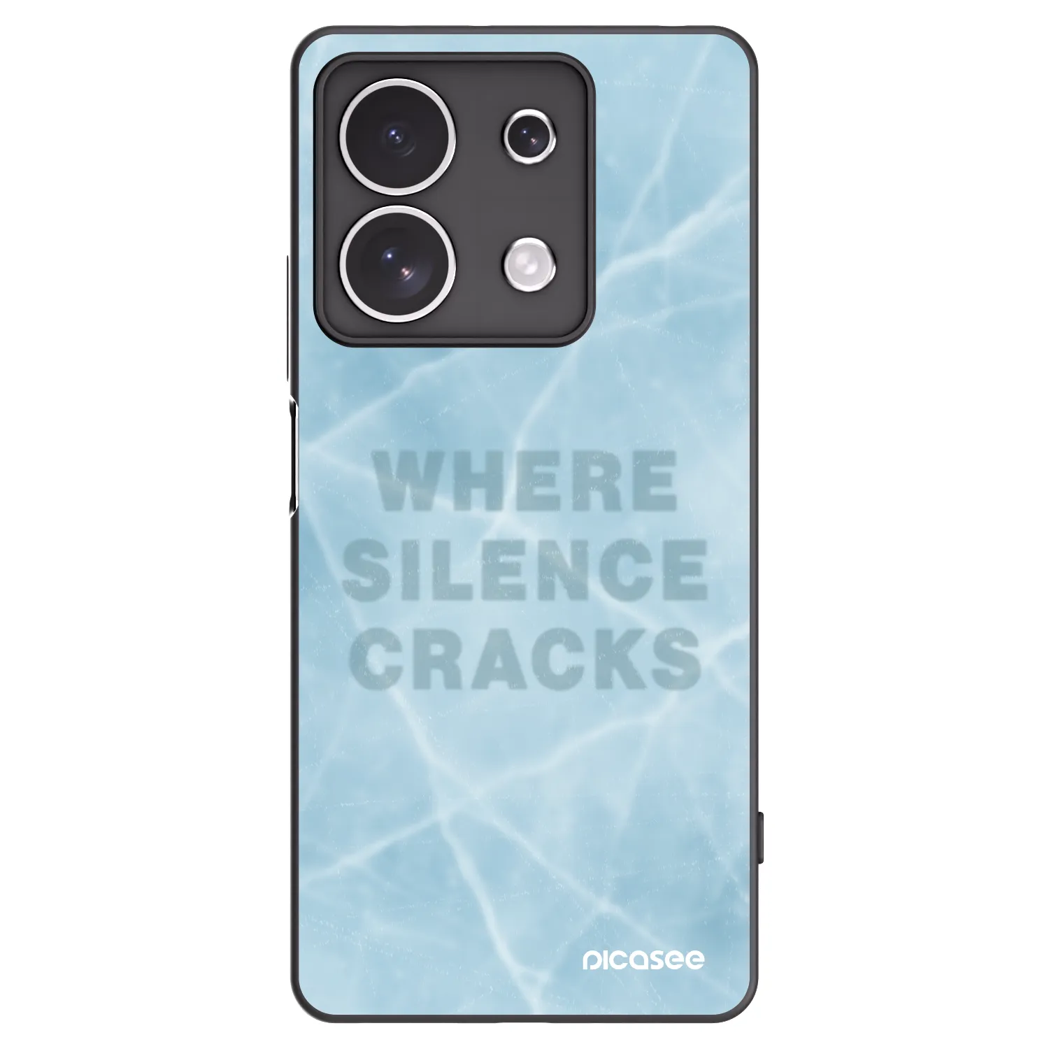 Picasee silikónový čierny obal pre Xiaomi Redmi Note 13 4G - SILENCE