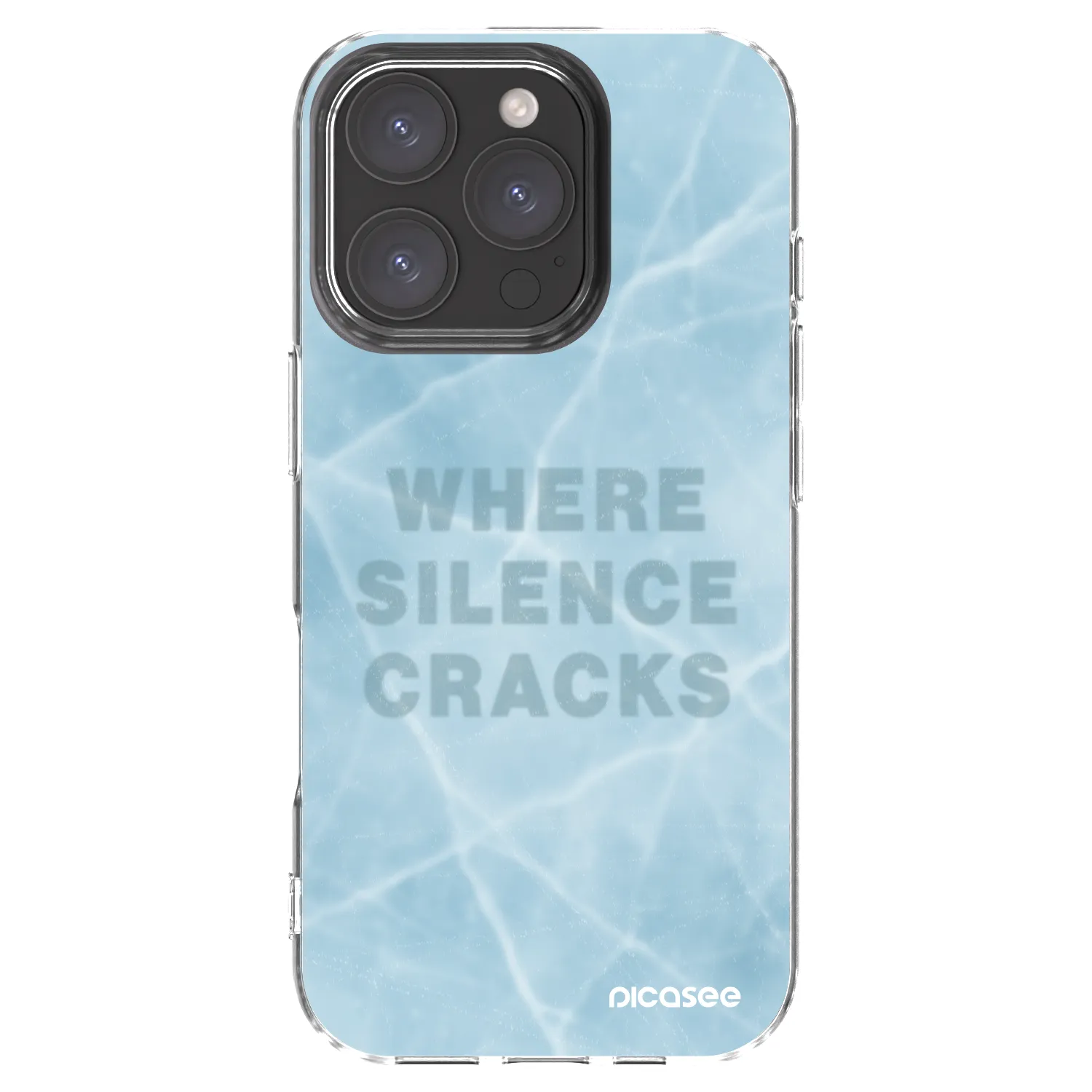 Picasee silikónový prehľadný obal pre Apple iPhone 16 Pro - SILENCE