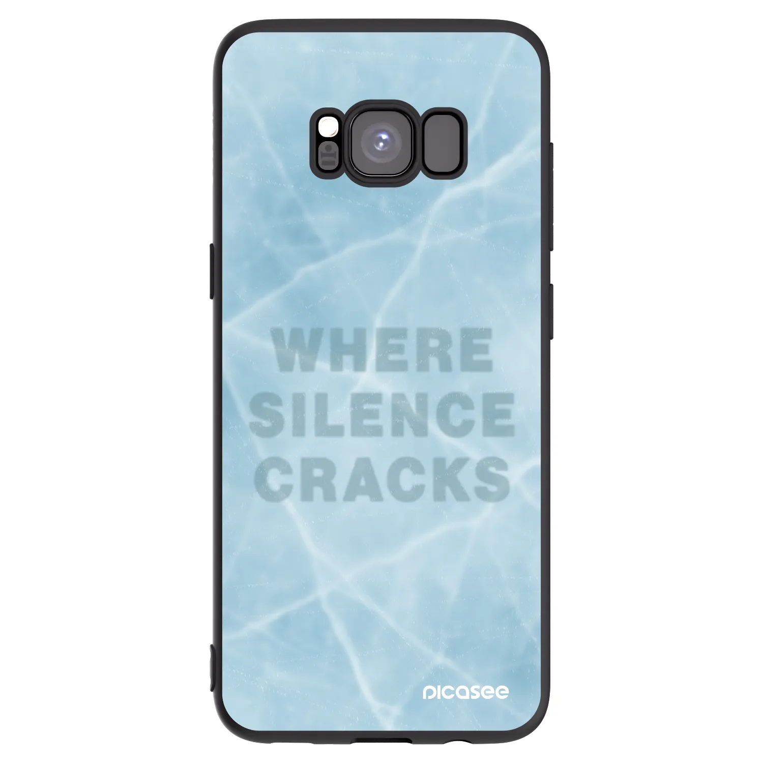 Picasee silikónový čierny obal pre Samsung Galaxy S8 G950F - SILENCE