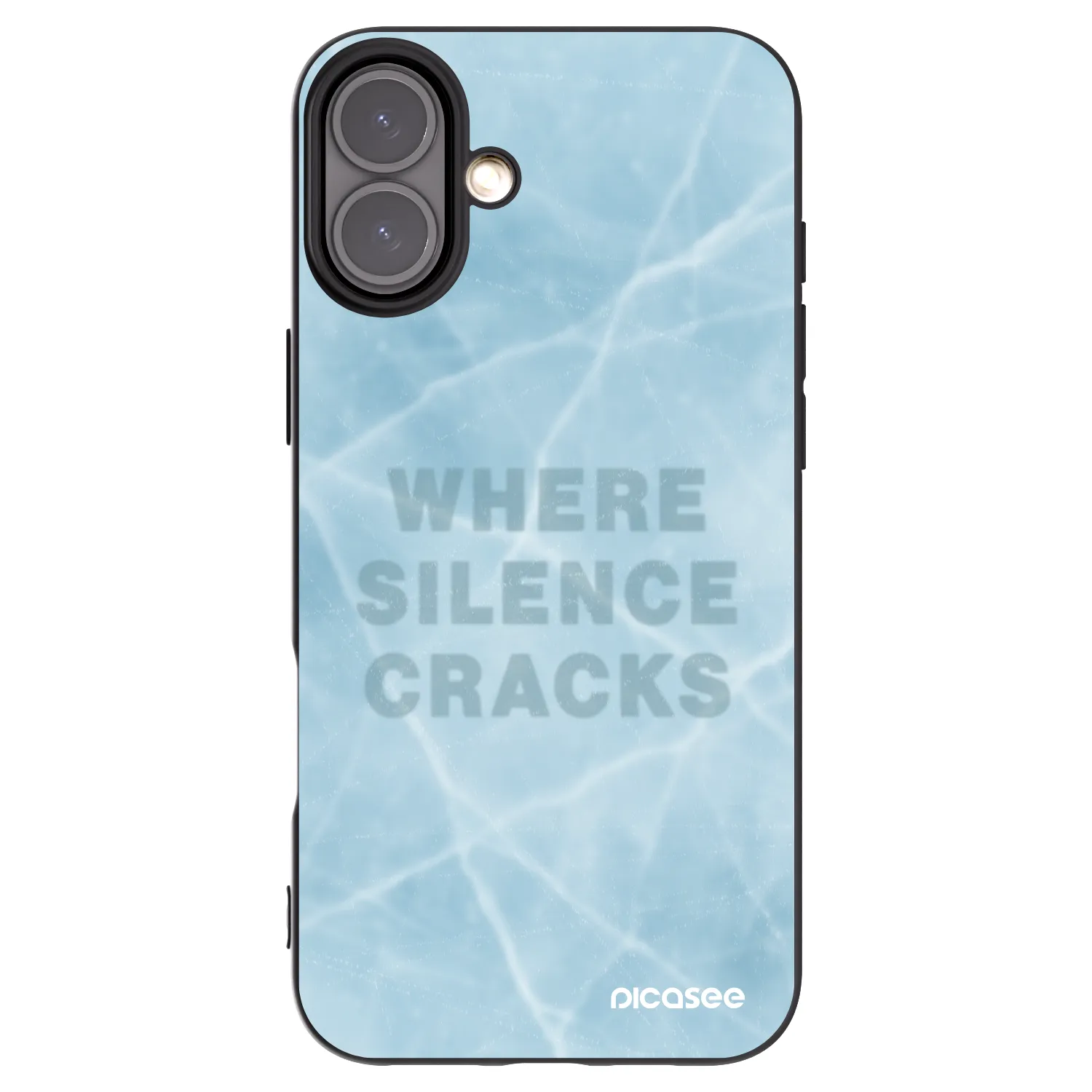 Picasee silikónový čierny obal pre Apple iPhone 16 Plus - SILENCE