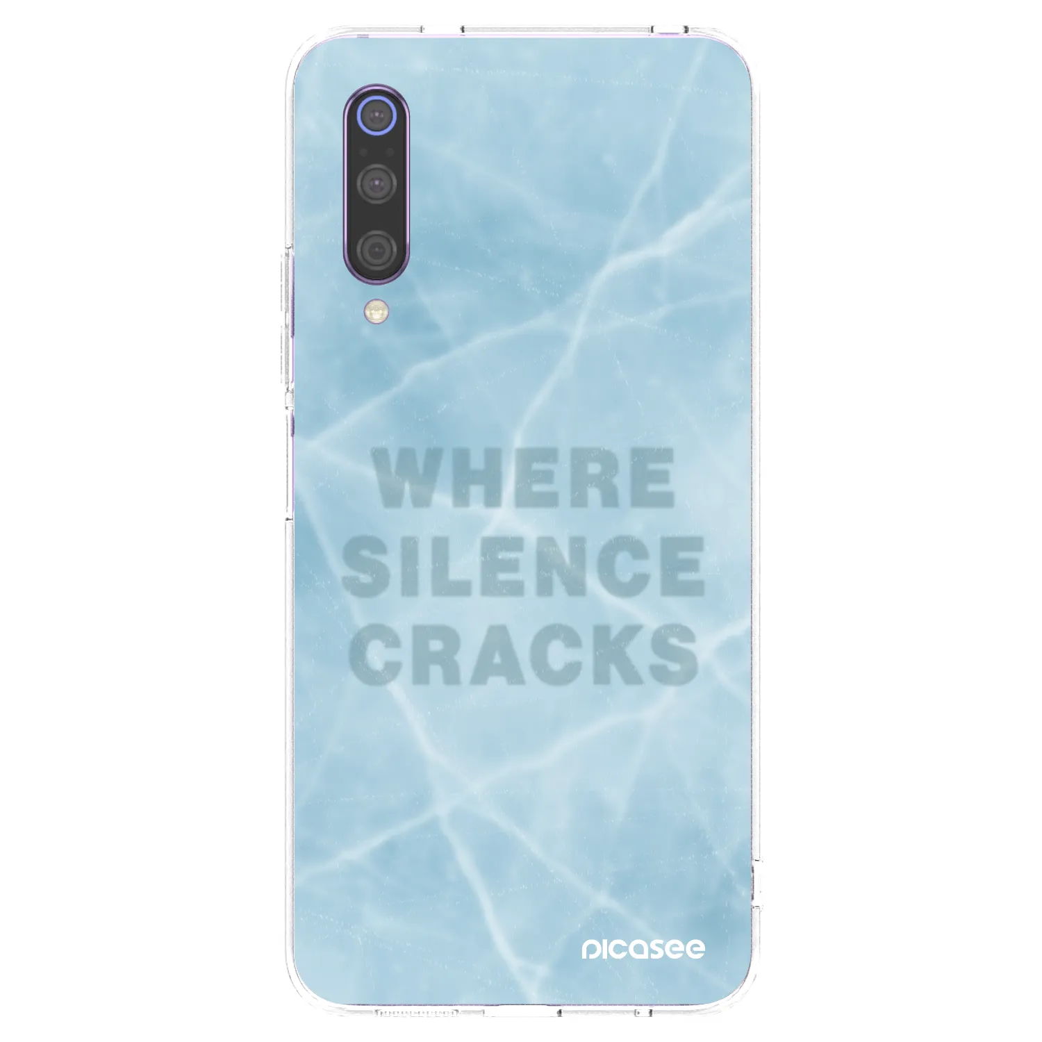 Picasee silikónový prehľadný obal pre Xiaomi Mi 9 - SILENCE