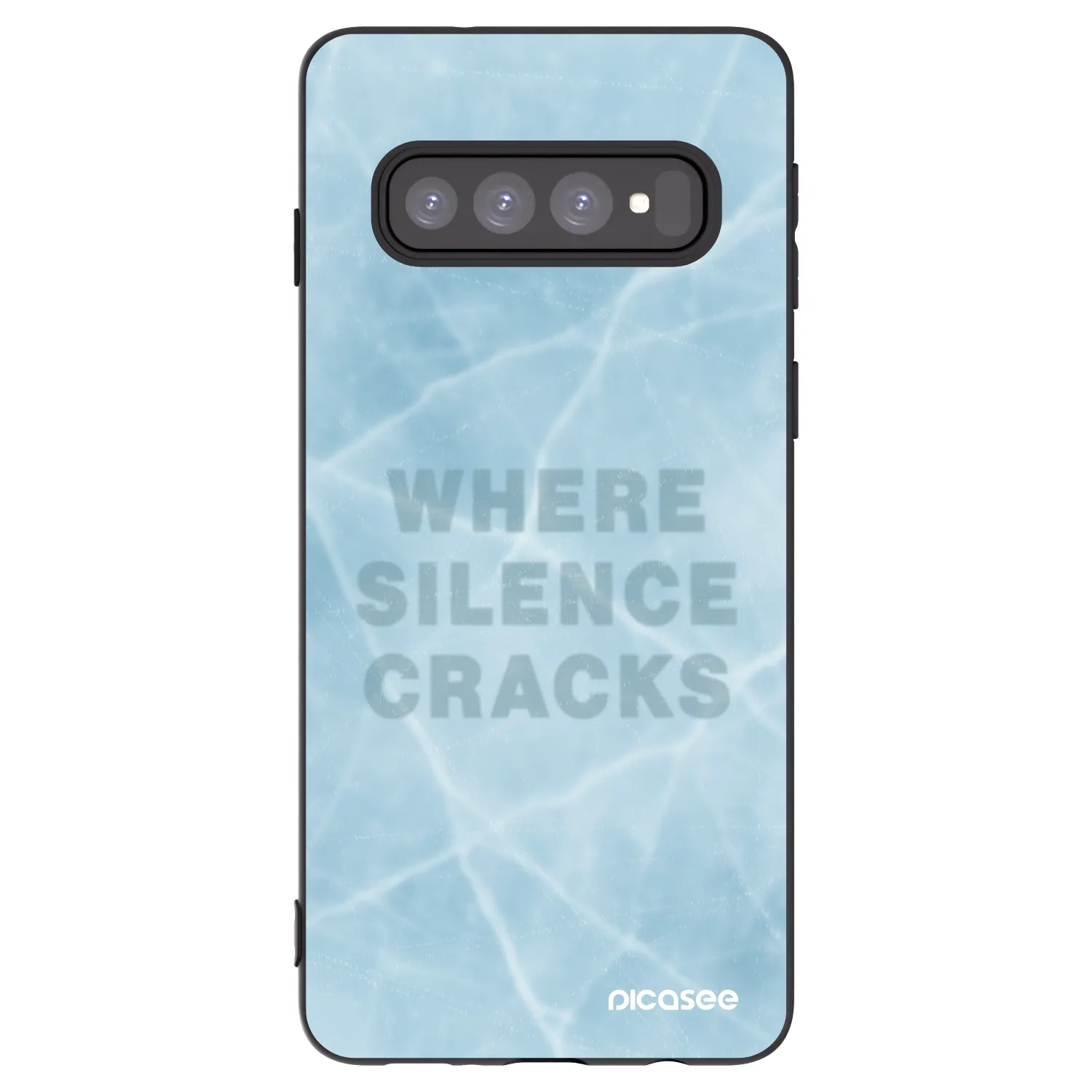 Picasee silikónový čierny obal pre Samsung Galaxy S10 G973 - SILENCE