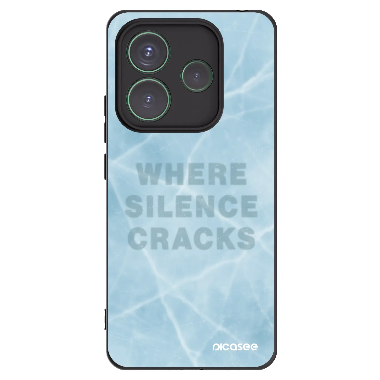 Silikónový čierny obal pre Xiaomi Redmi Note 14 5G - SILENCE