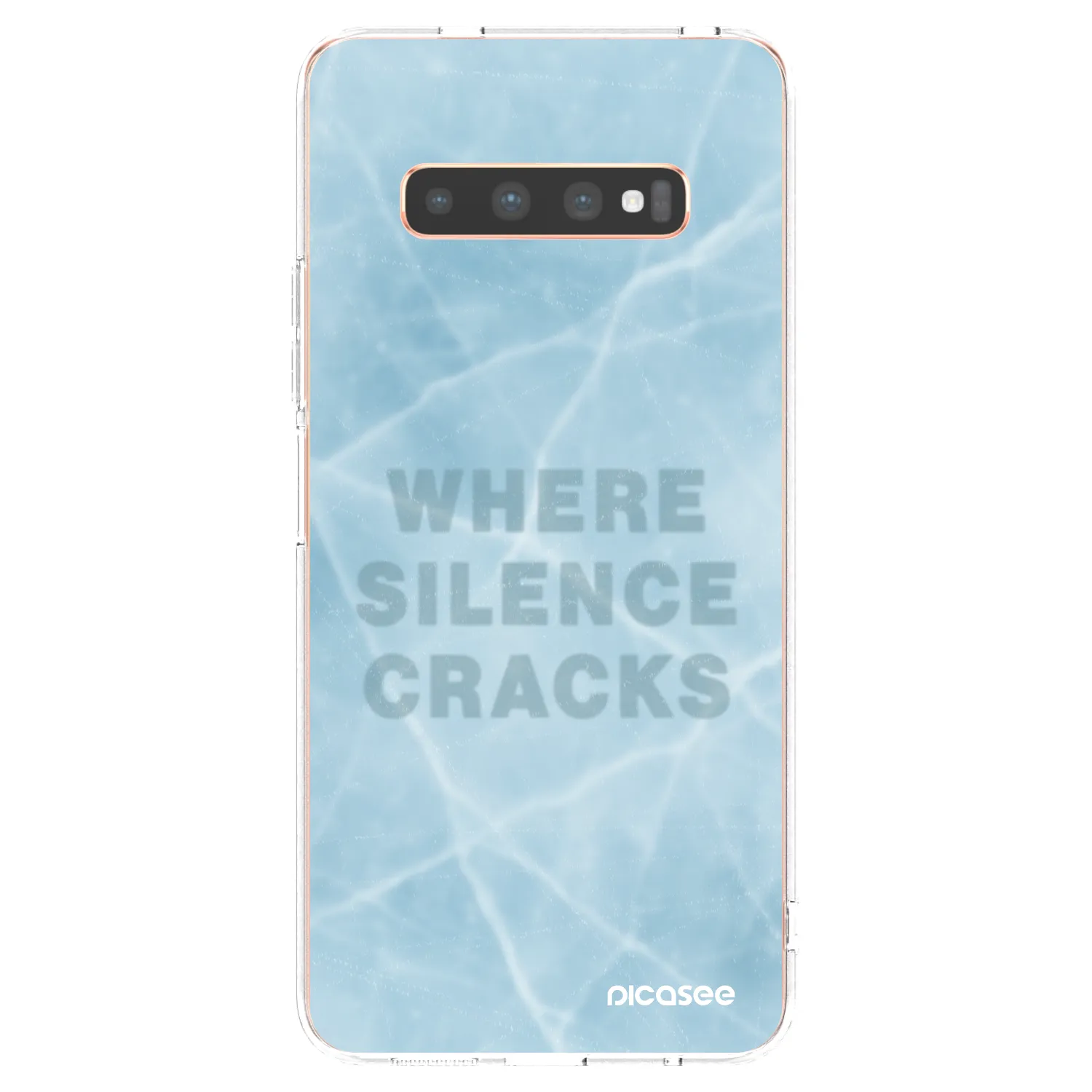 Picasee silikónový prehľadný obal pre Samsung Galaxy S10 Plus G975 - SILENCE