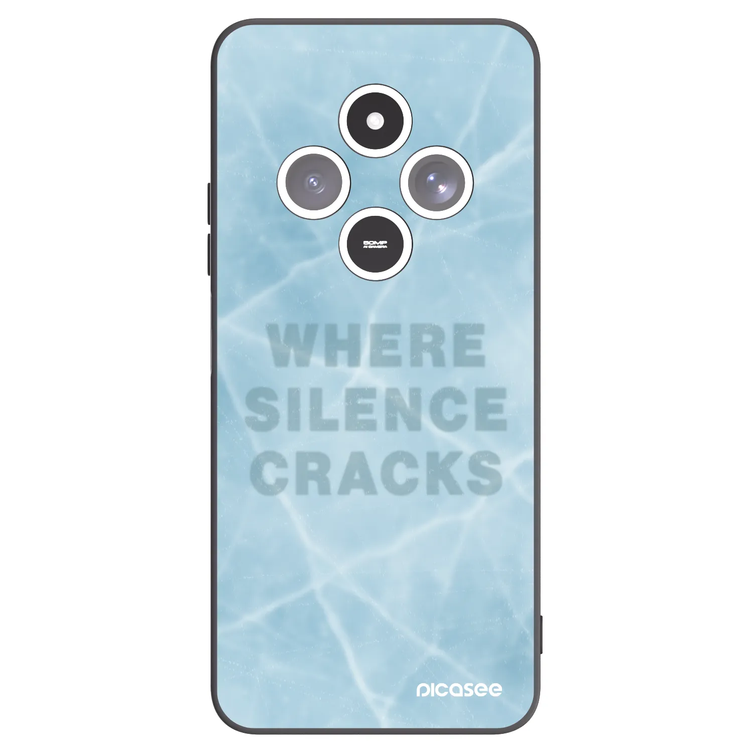 Picasee silikónový čierny obal pre Xiaomi Redmi 14C - SILENCE