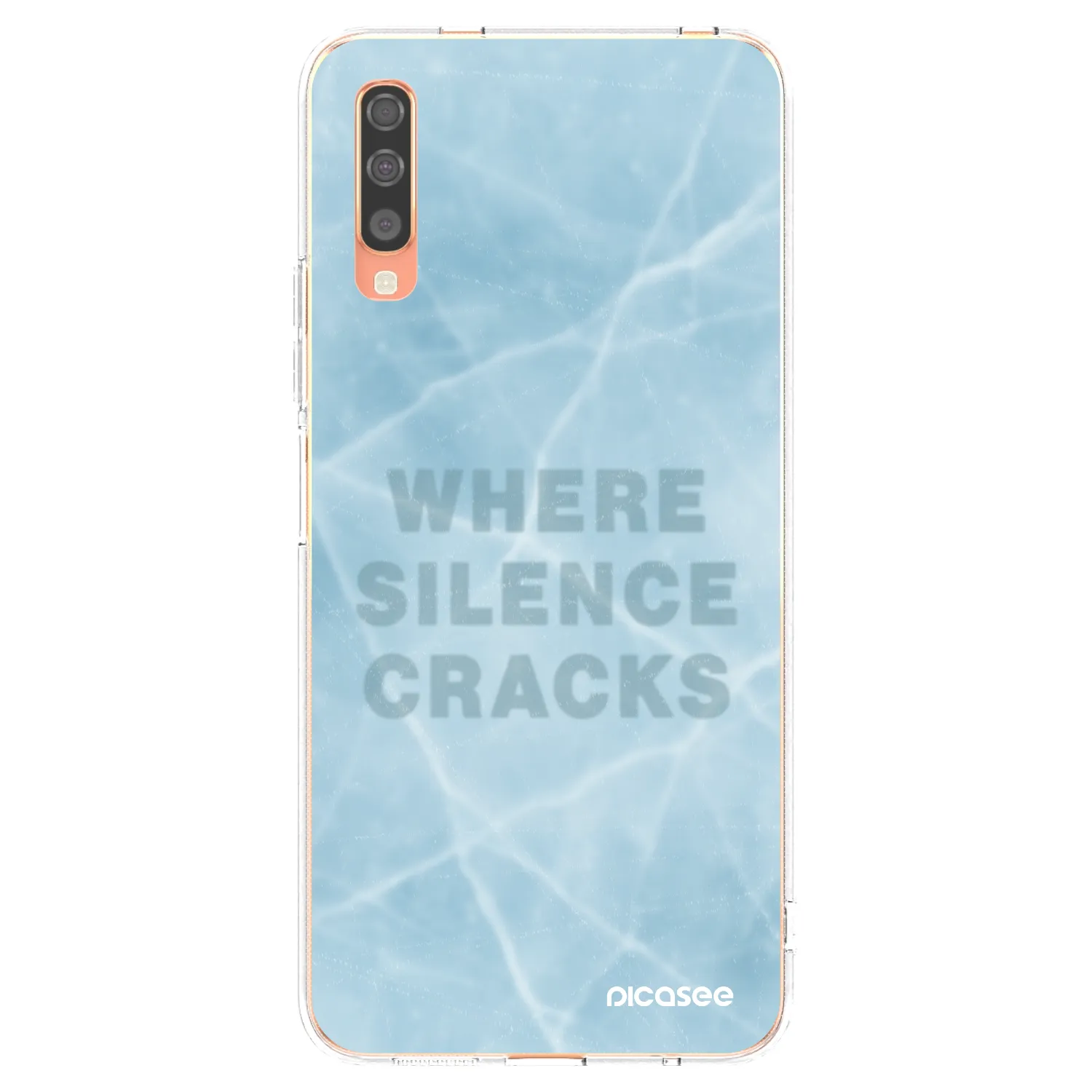 Picasee silikónový prehľadný obal pre Samsung Galaxy A70 A705F - SILENCE