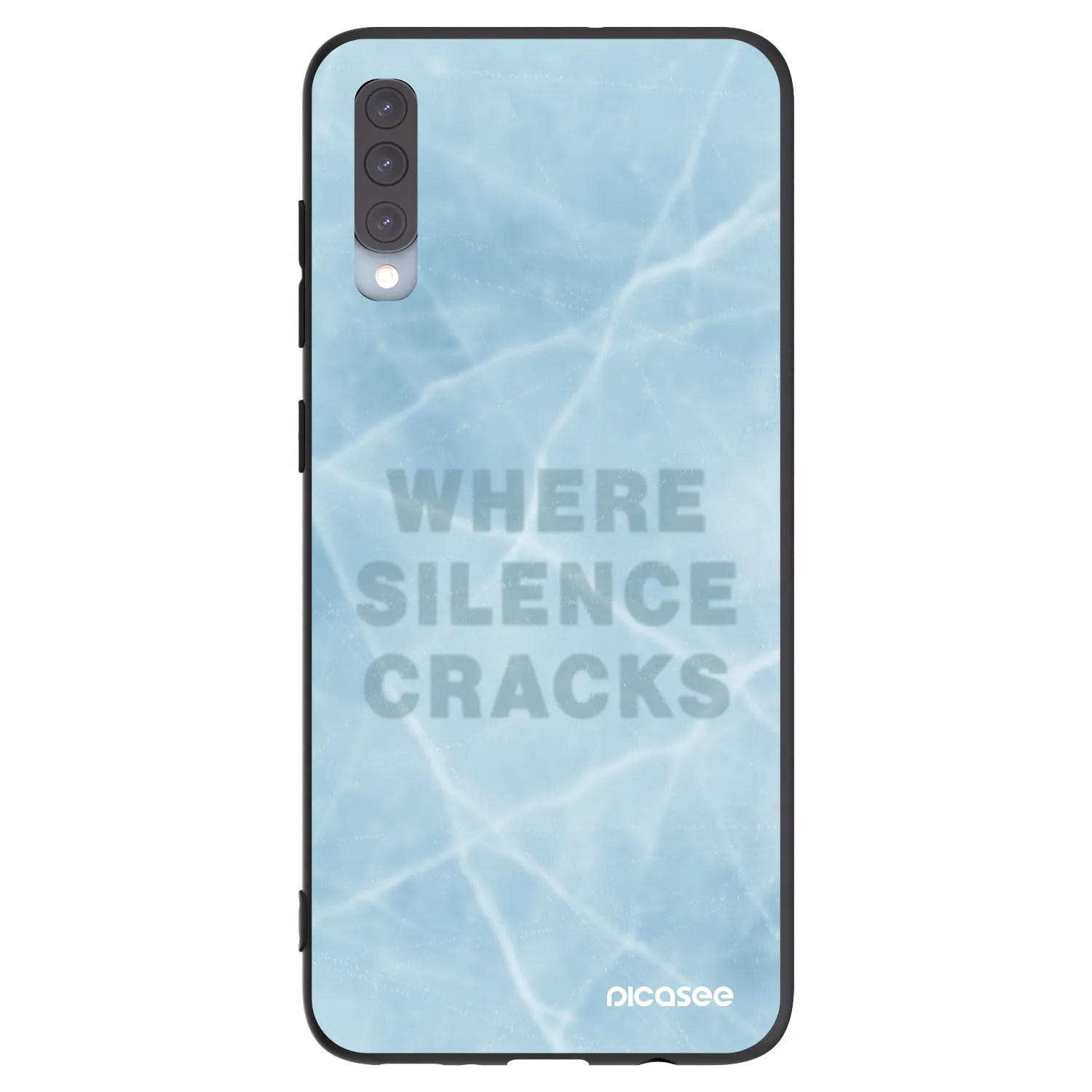 Picasee silikónový čierny obal pre Samsung Galaxy A70 A705F - SILENCE