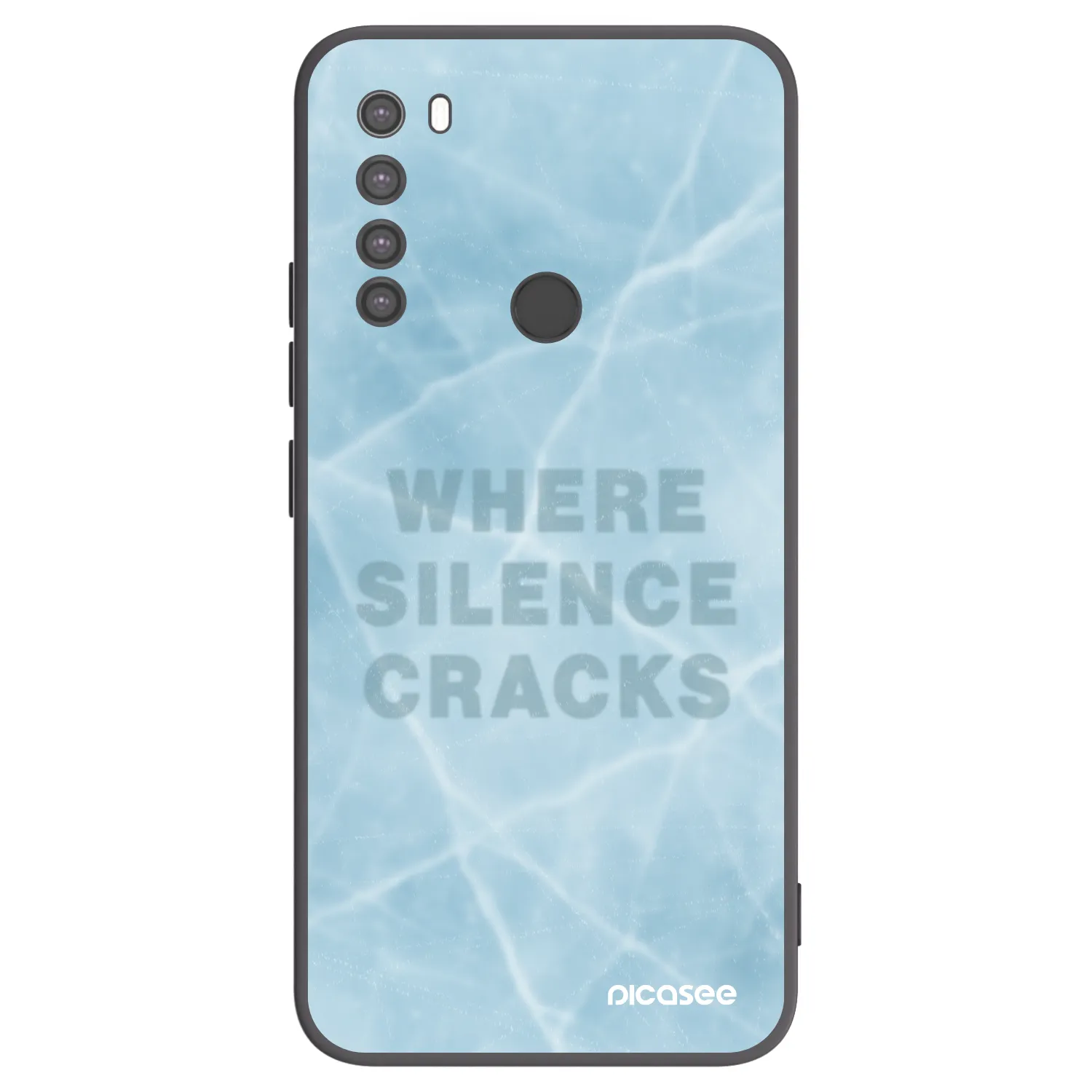 Picasee silikónový čierny obal pre Xiaomi Redmi Note 8 - SILENCE