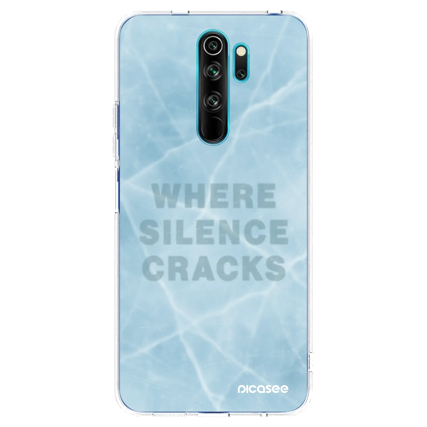Picasee silikónový prehľadný obal pre Xiaomi Redmi Note 8 Pro - SILENCE