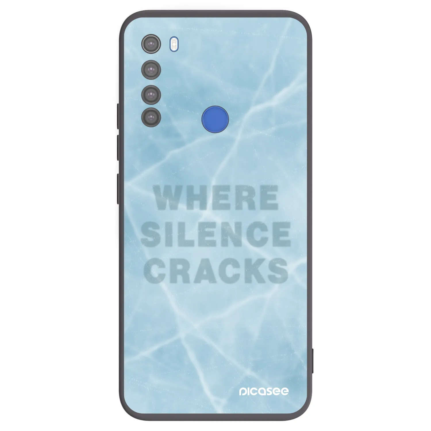 Picasee silikónový čierny obal pre Xiaomi Redmi Note 8T - SILENCE