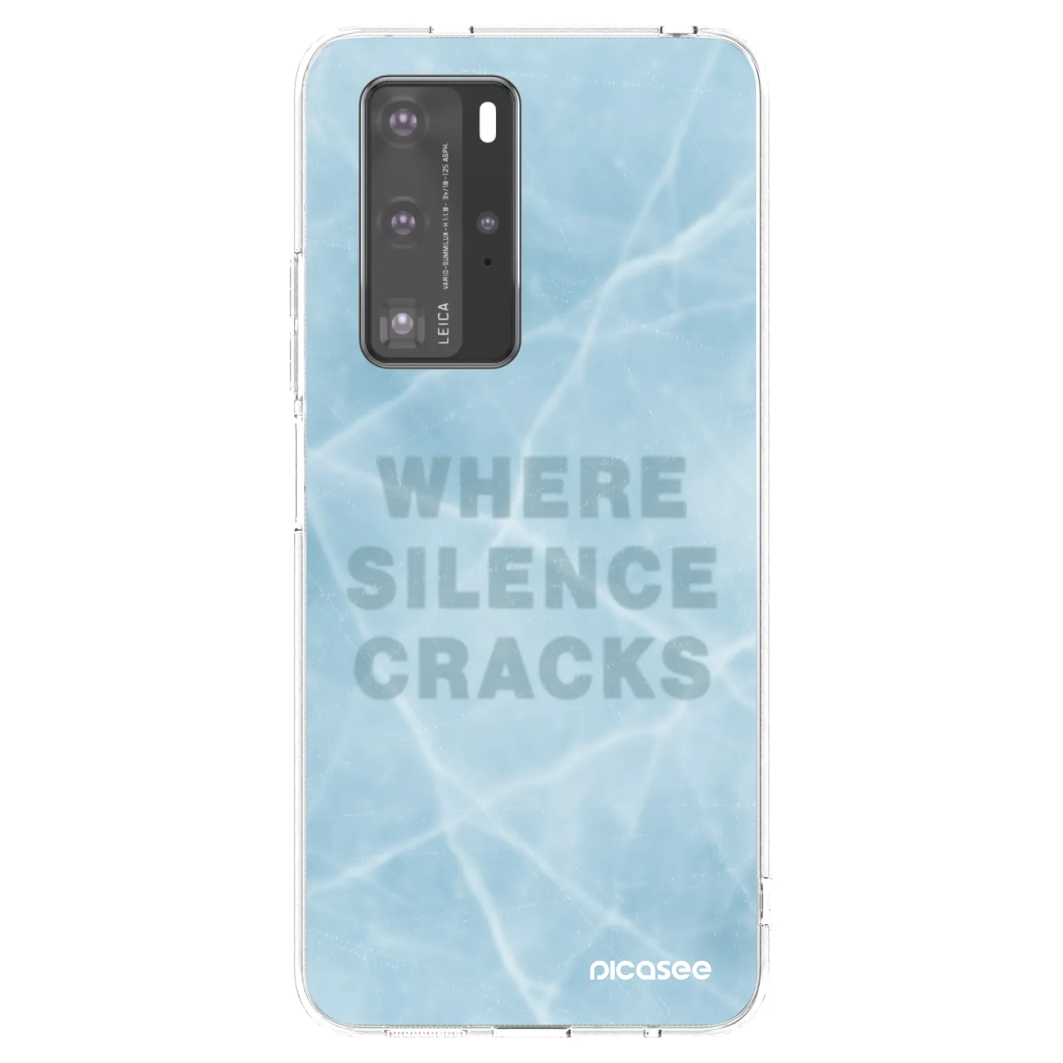 Picasee silikónový prehľadný obal pre Huawei P40 Pro - SILENCE