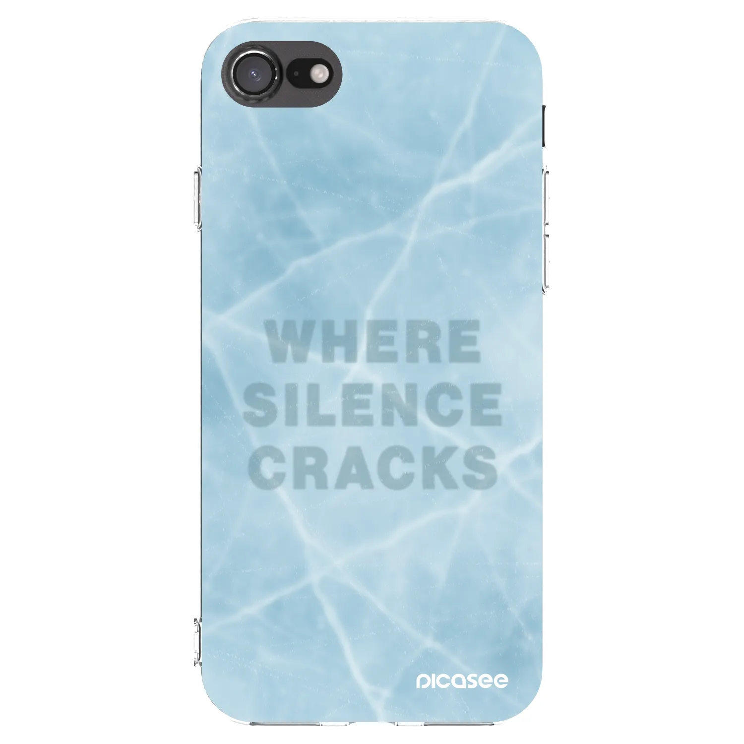 Picasee silikónový prehľadný obal pre Apple iPhone SE 2020 - SILENCE