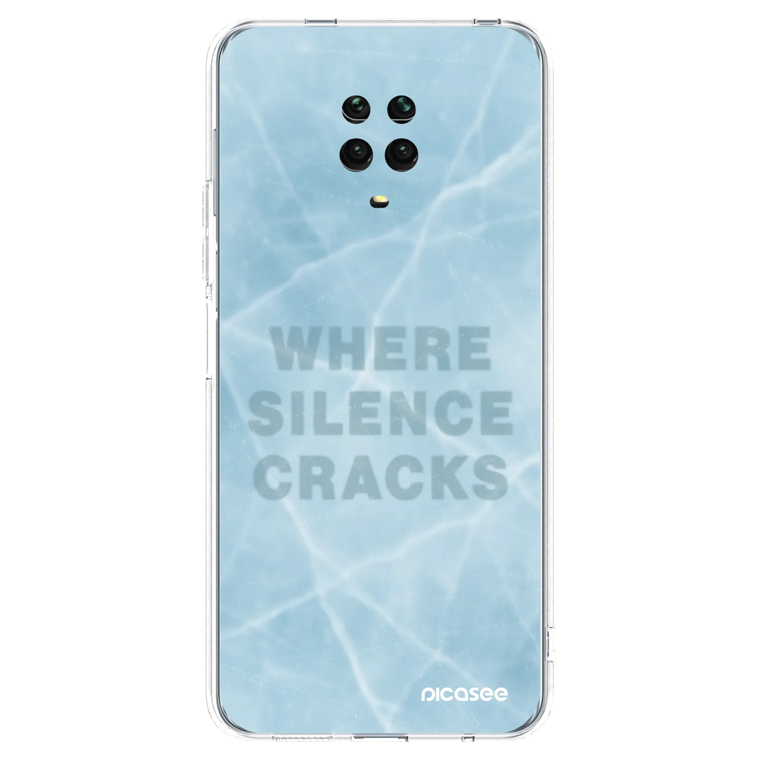 Picasee silikónový prehľadný obal pre Xiaomi Redmi Note 9 Pro - SILENCE