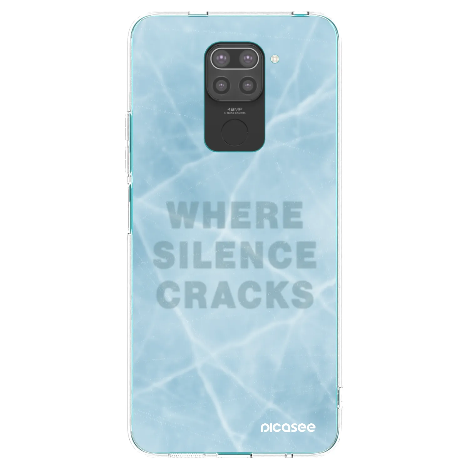 Picasee silikónový čierny obal pre Xiaomi Redmi Note 9 - SILENCE