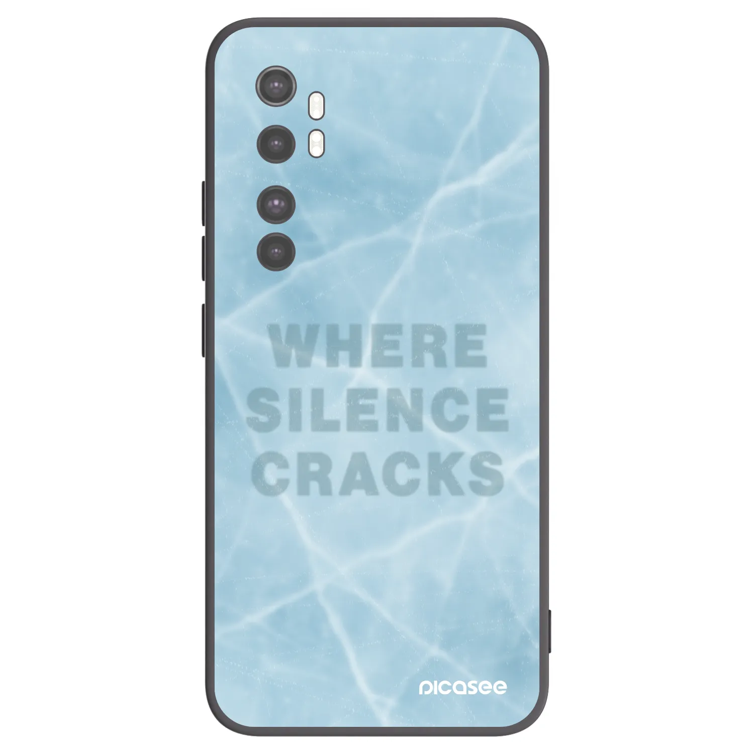 Picasee silikónový čierny obal pre Xiaomi Mi Note 10 Lite - SILENCE
